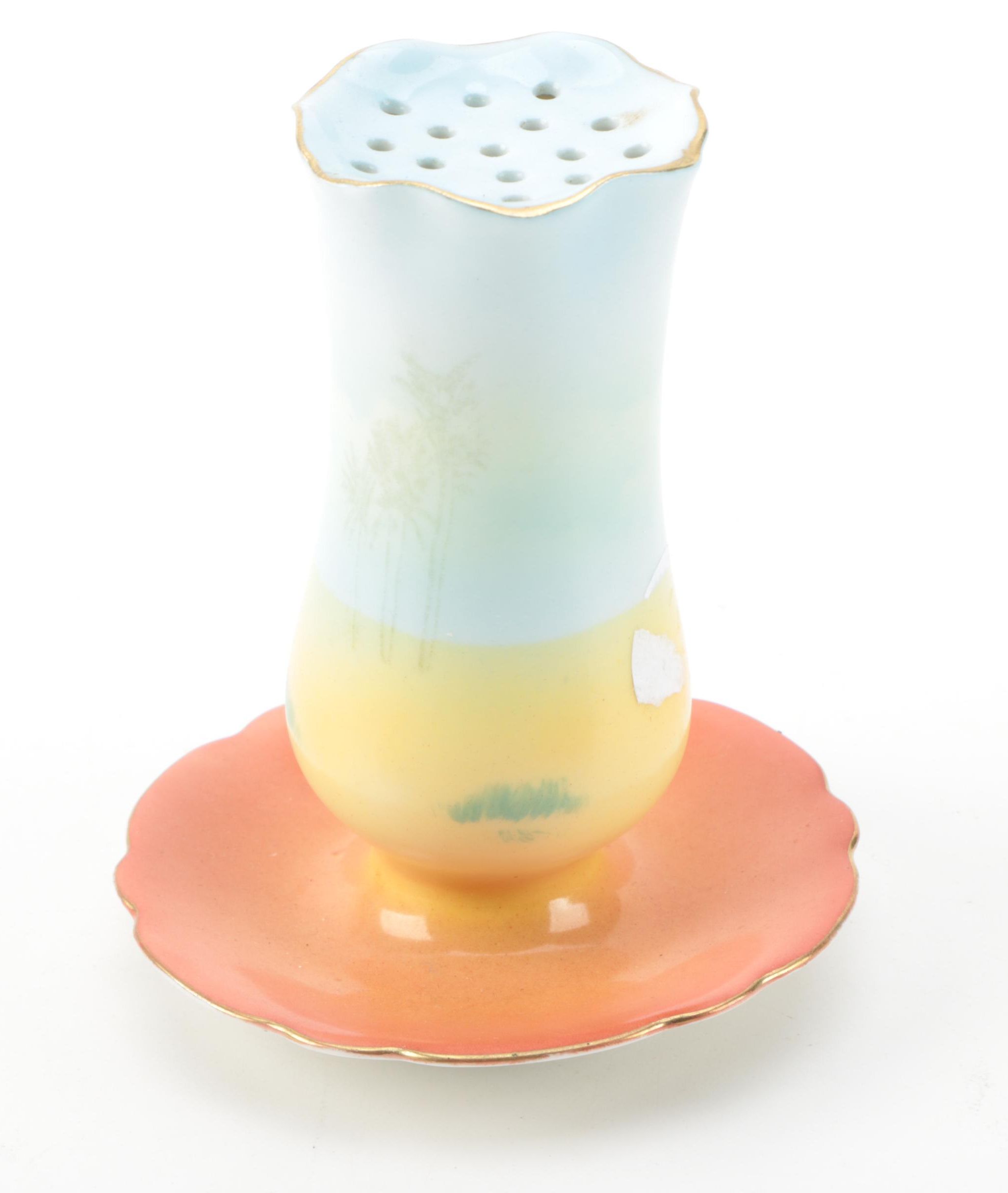 Royal Bayreuth Porcelain Hat Pin Holder and Pin