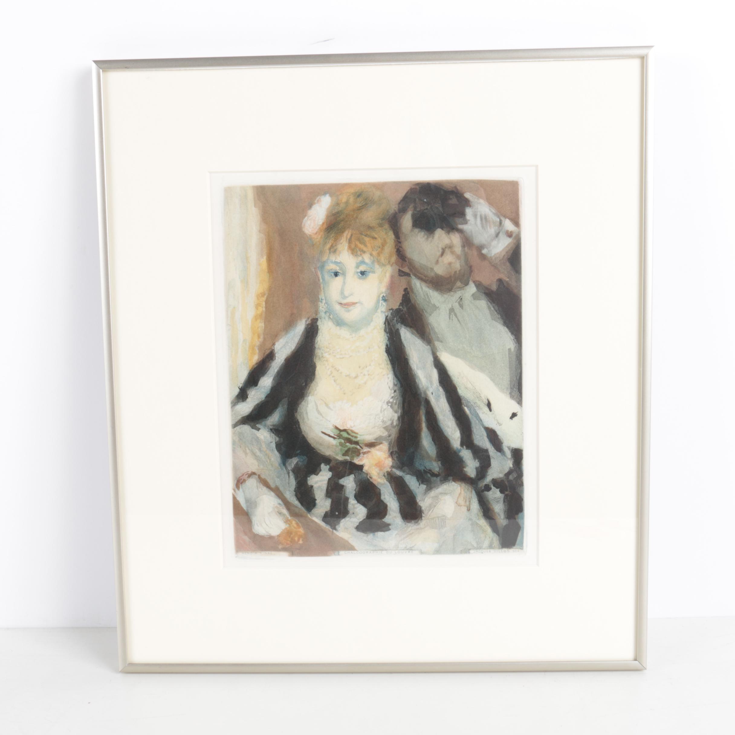 Jacques Villon 1920s Etchings with Aquatint After Works by Renoir and Matisse