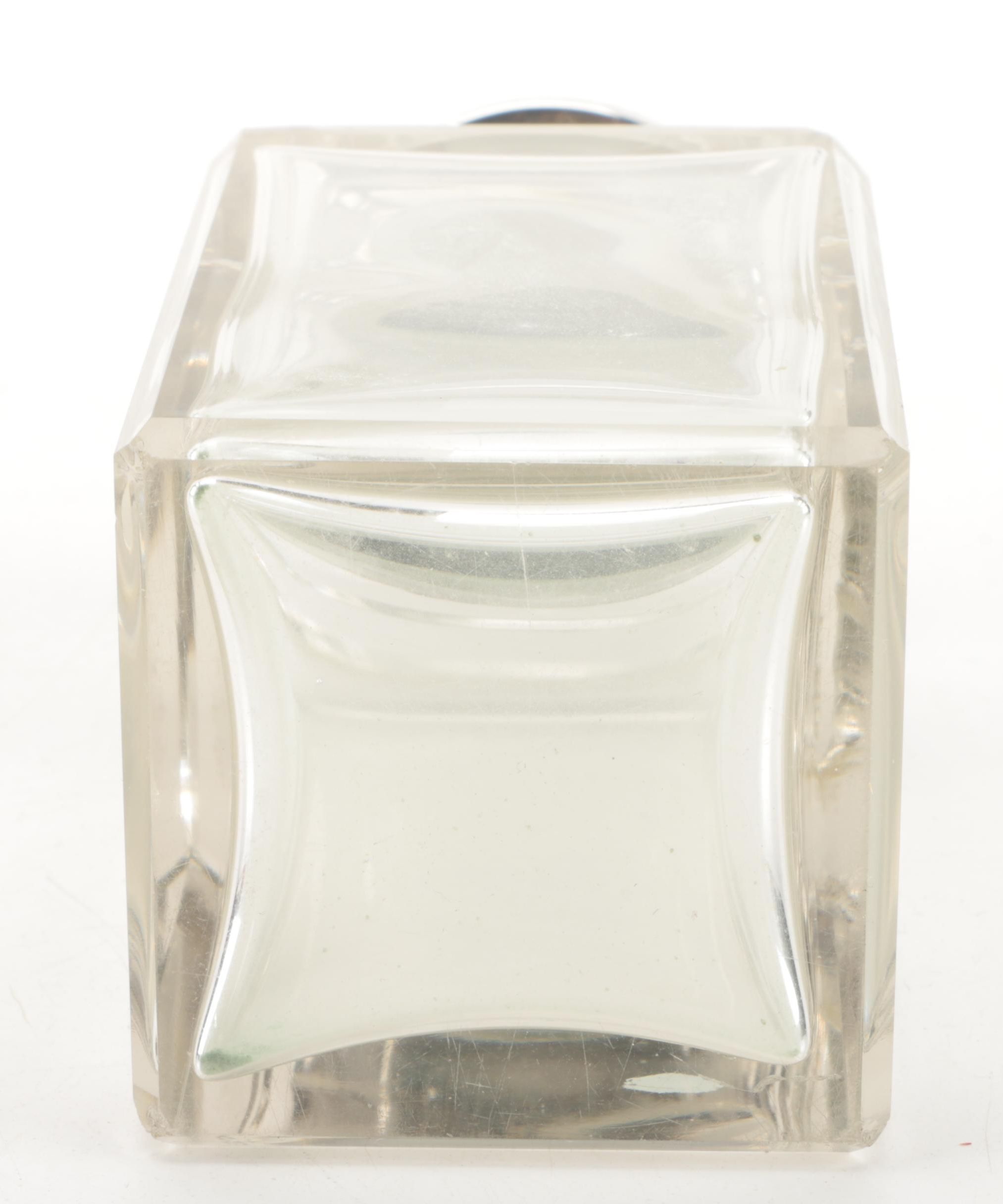 1908 Levi & Salaman Birmingham Sterling Silver and Glass Scent Bottle