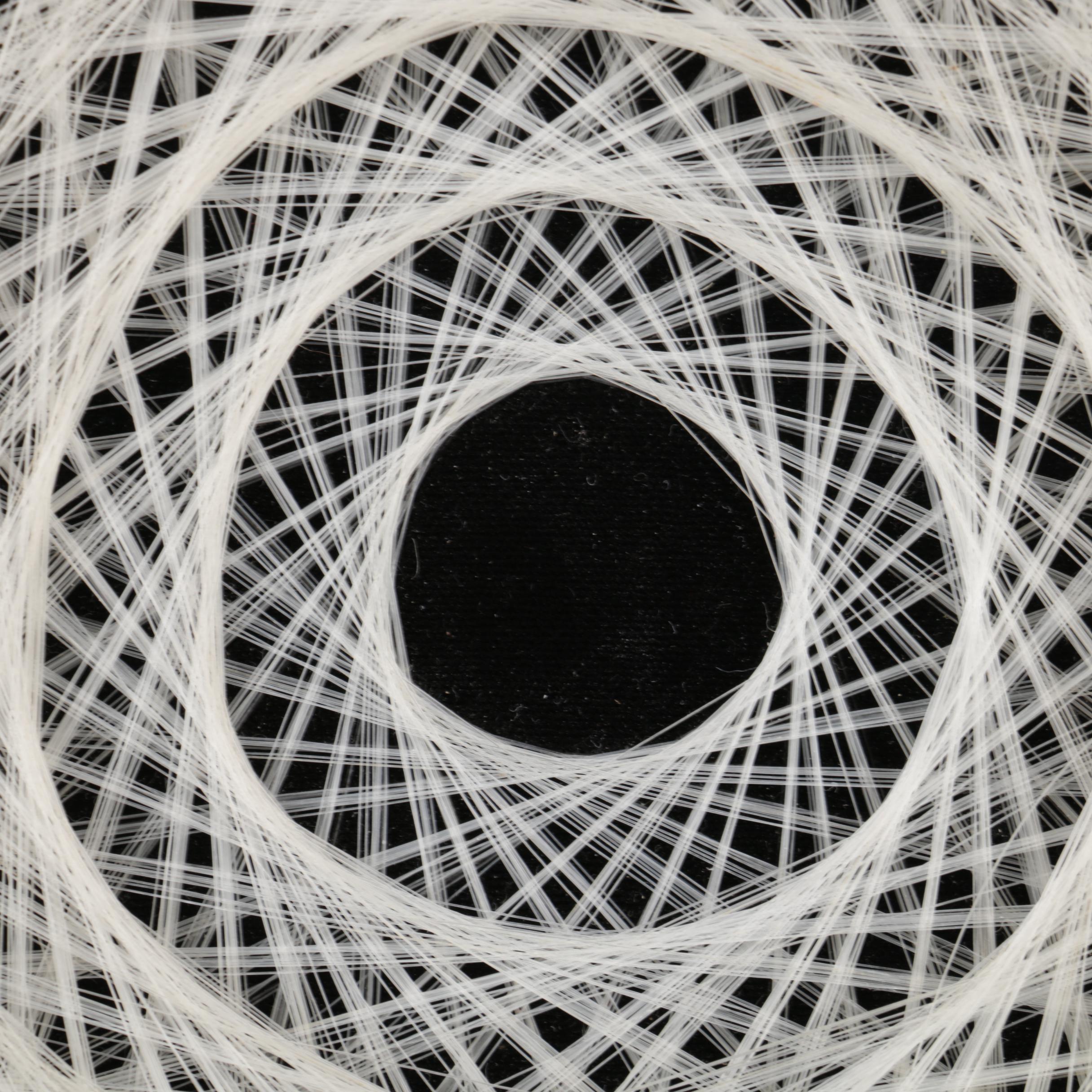 String Art on Velvet Panel