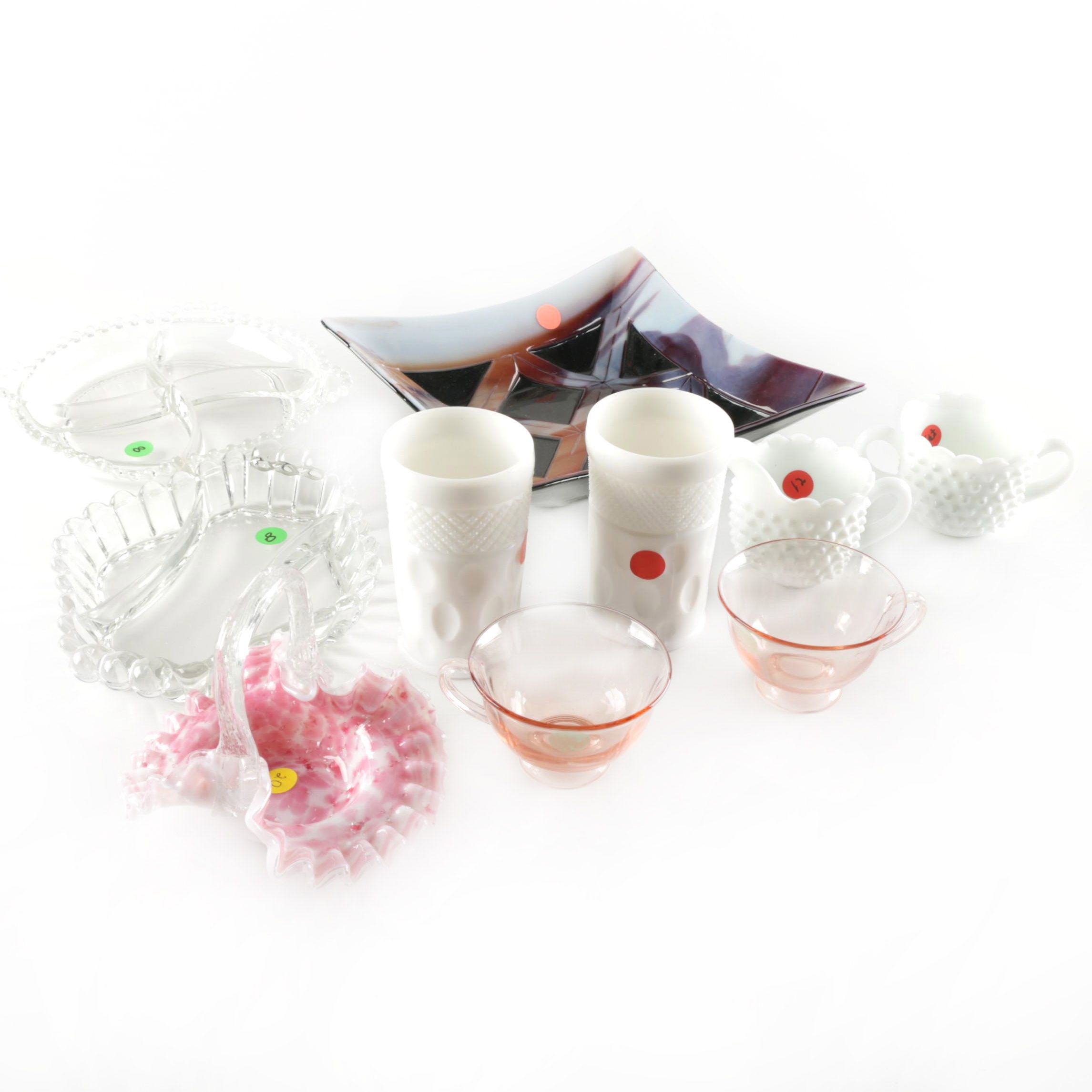 Assorted Glass Decor Items