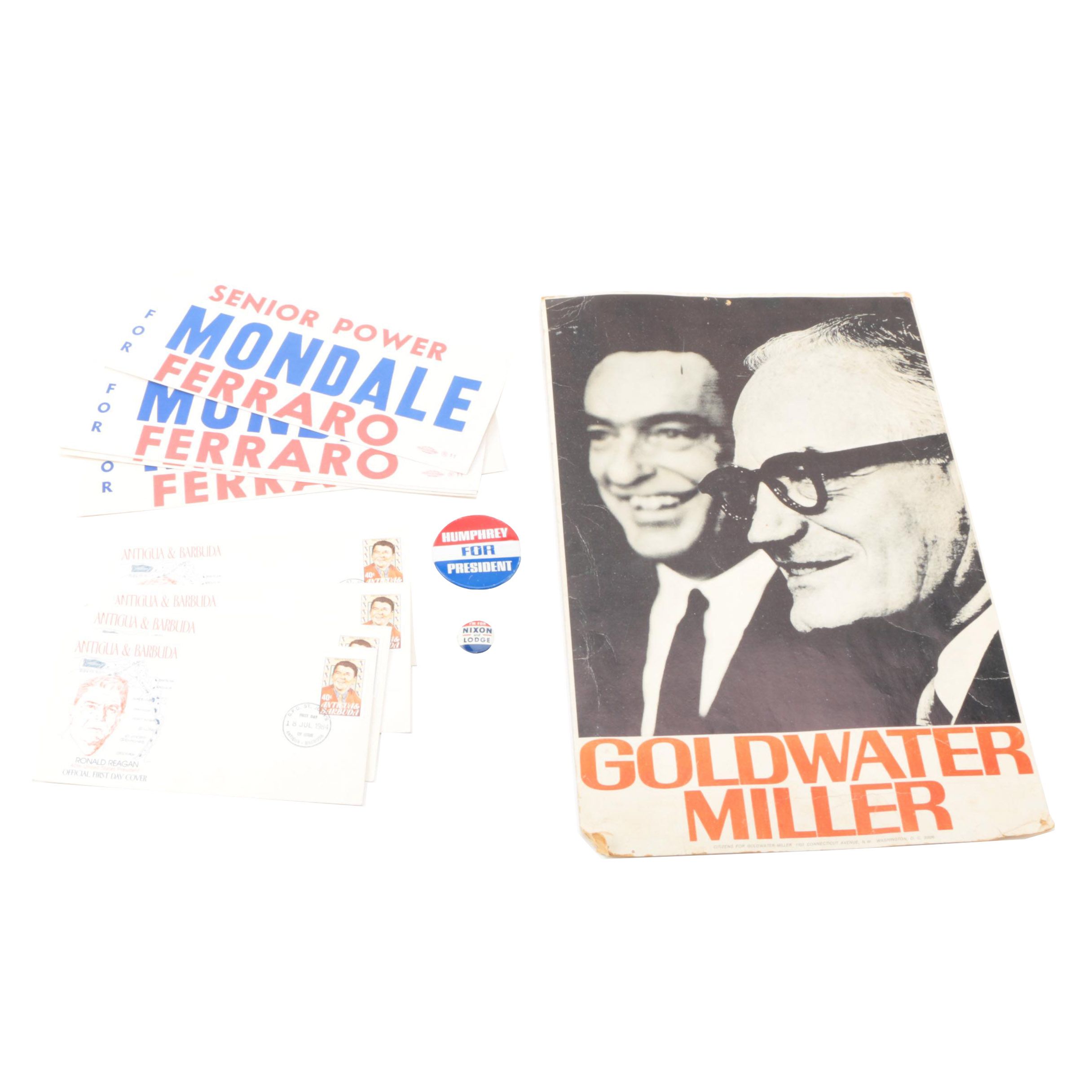 Political Pinbacks and Memorabilia