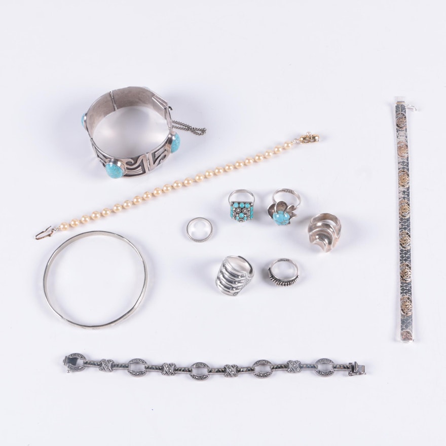 Sterling Silver Jewelry Featuring Judith Jack and David Andersen
