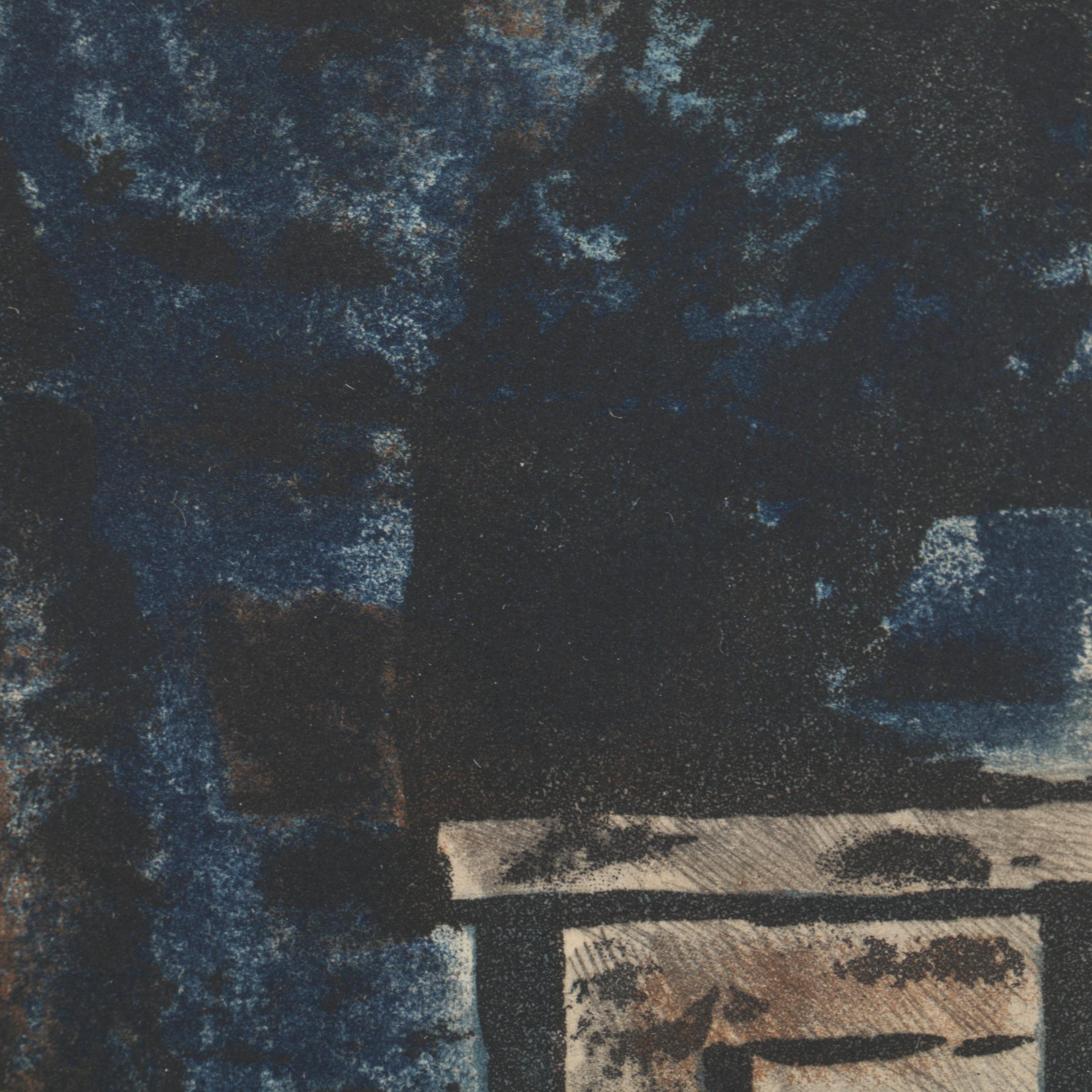 Jacques Villon Etching with Aquatint After Marcel Gromaire "La Femme au Piano"