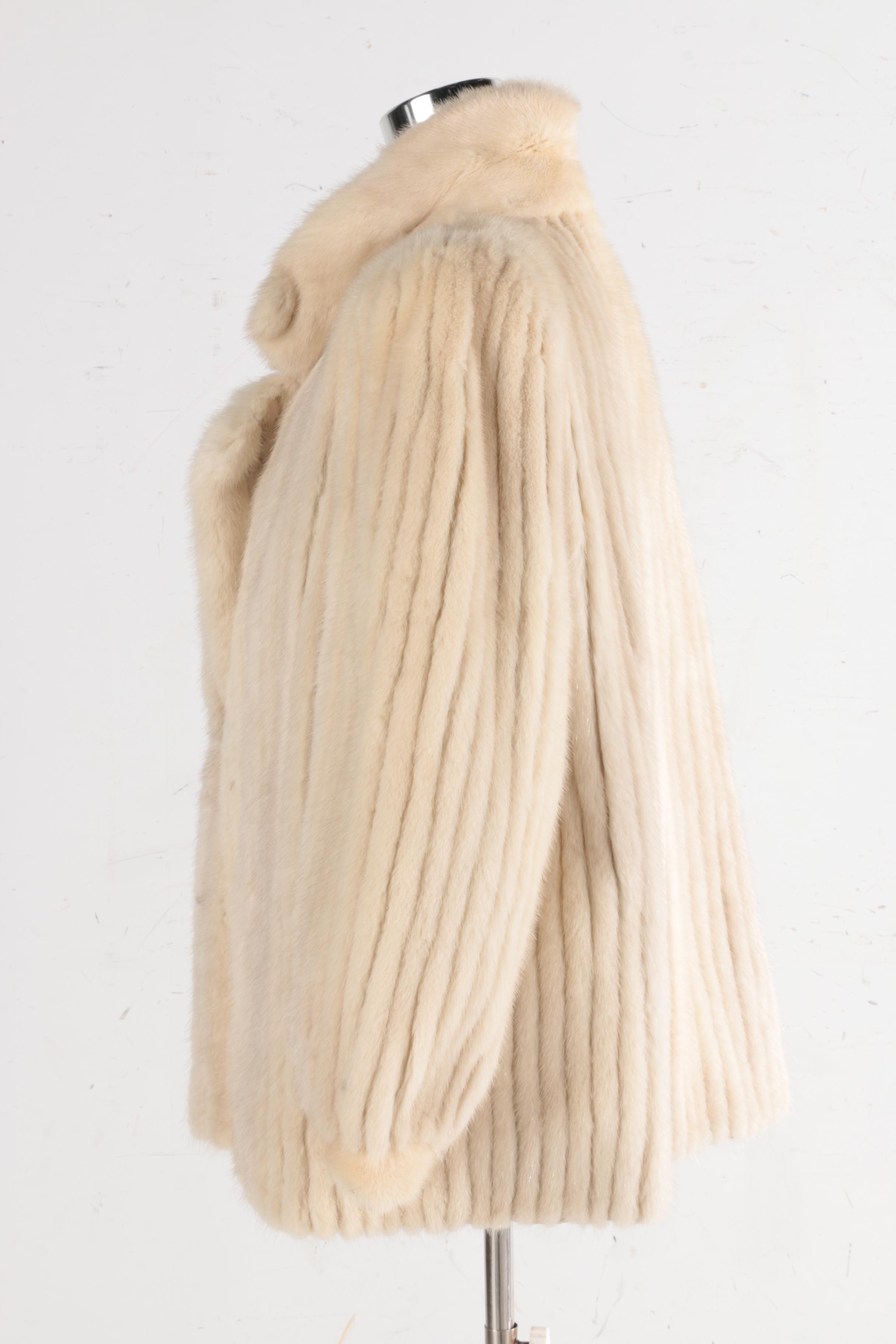 Evans Furs Blonde Mink Fur Jacket