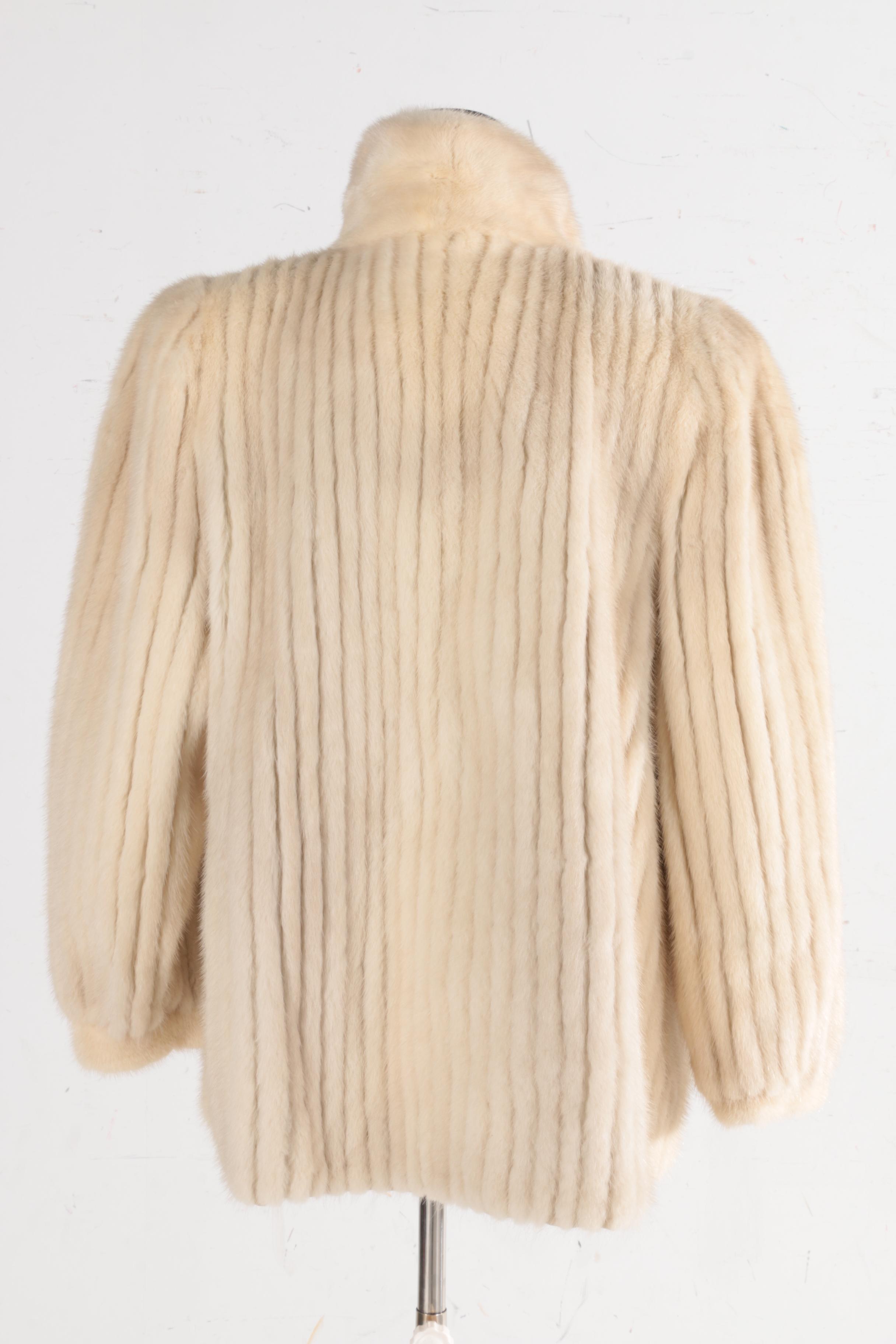 Evans Furs Blonde Mink Fur Jacket