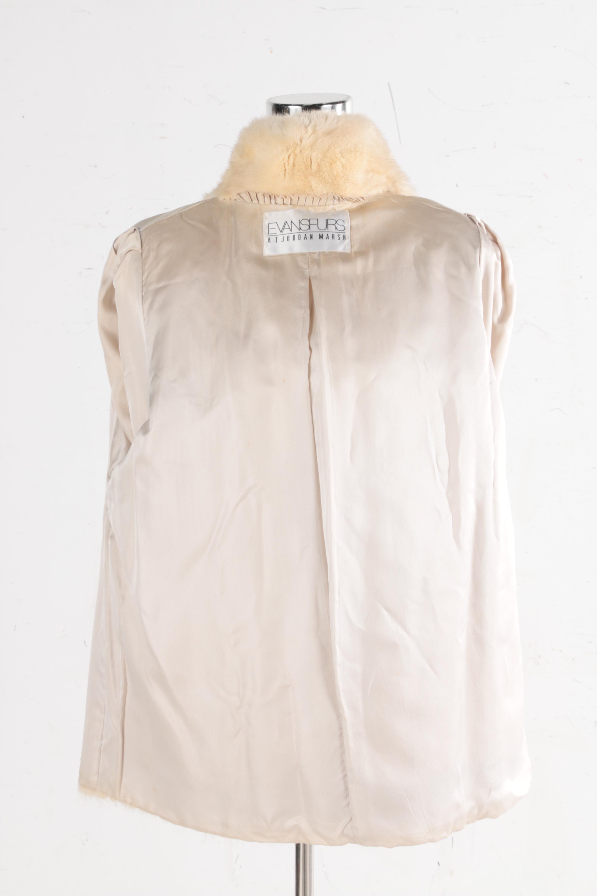 Evans Furs Blonde Mink Fur Jacket