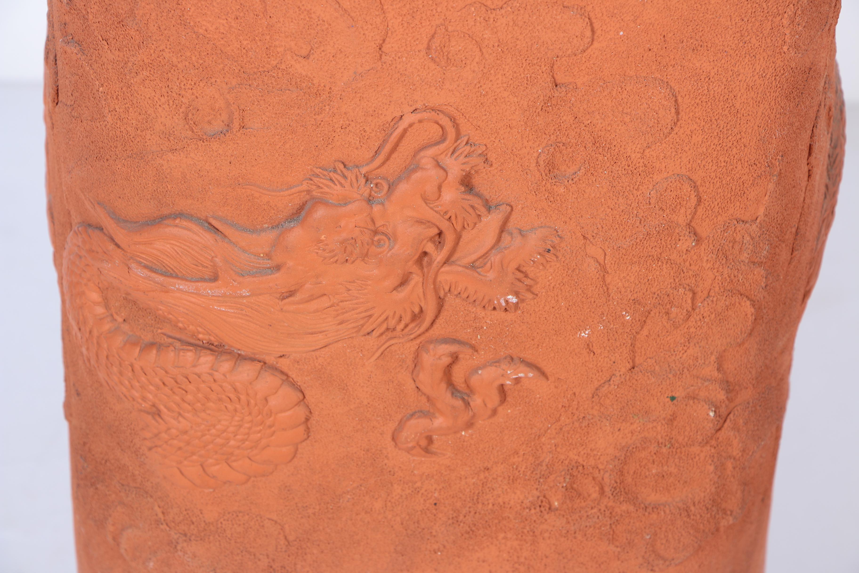 East Asian Terracotta Umbrella Stand