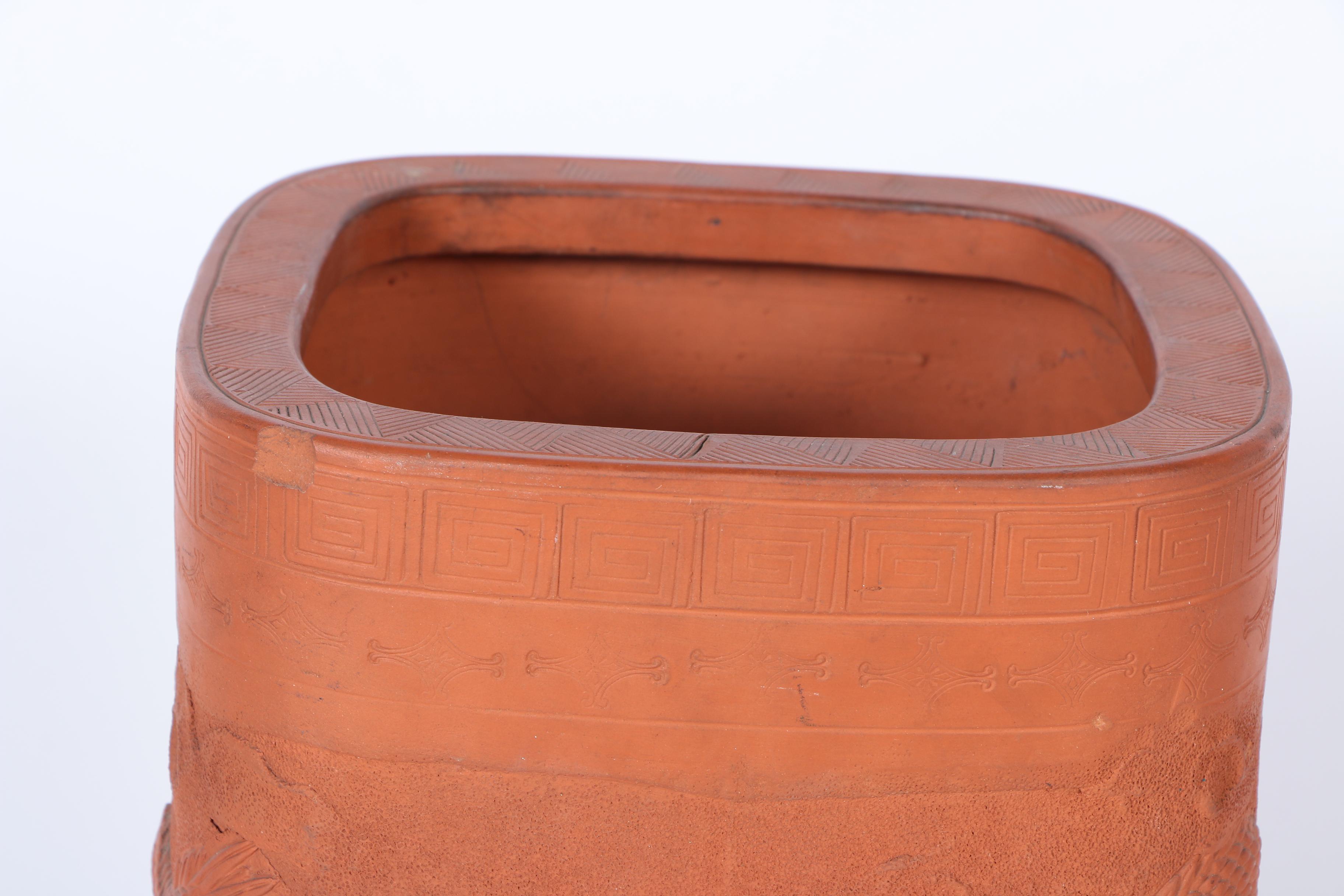 East Asian Terracotta Umbrella Stand