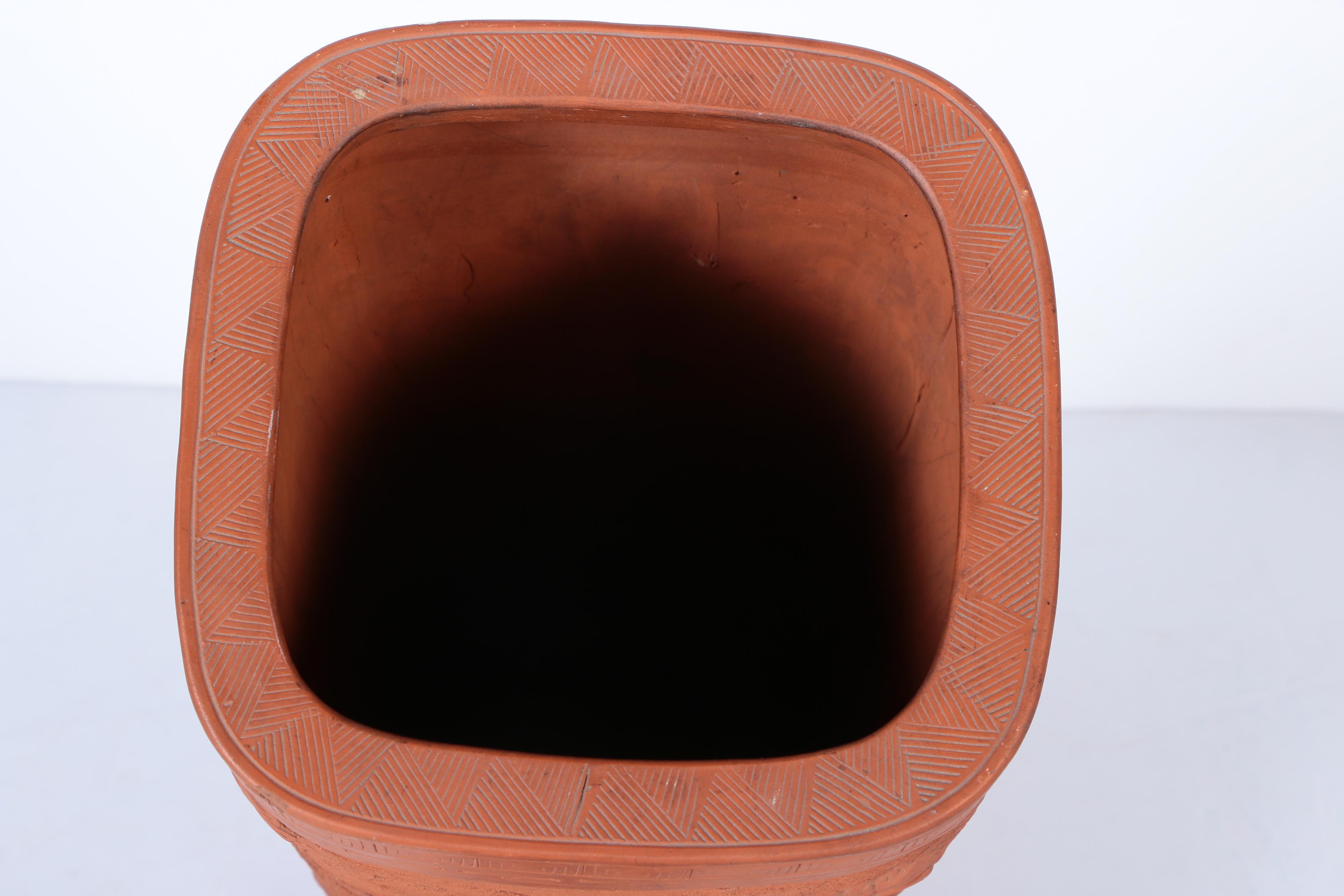 East Asian Terracotta Umbrella Stand