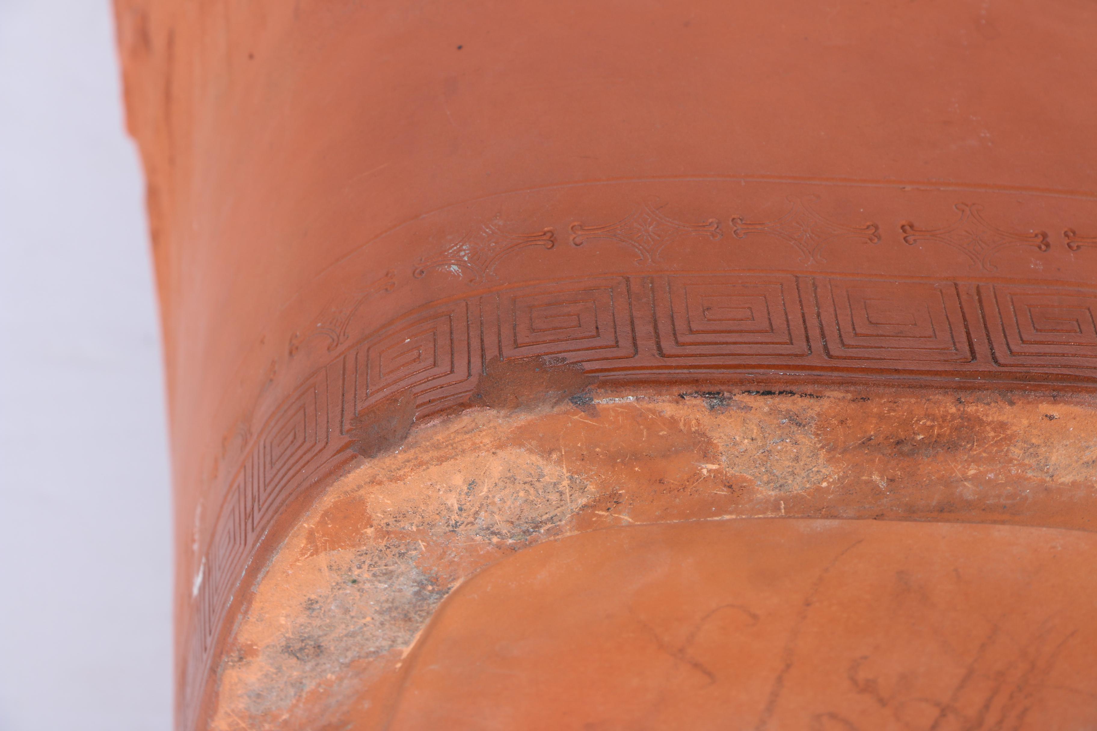 East Asian Terracotta Umbrella Stand