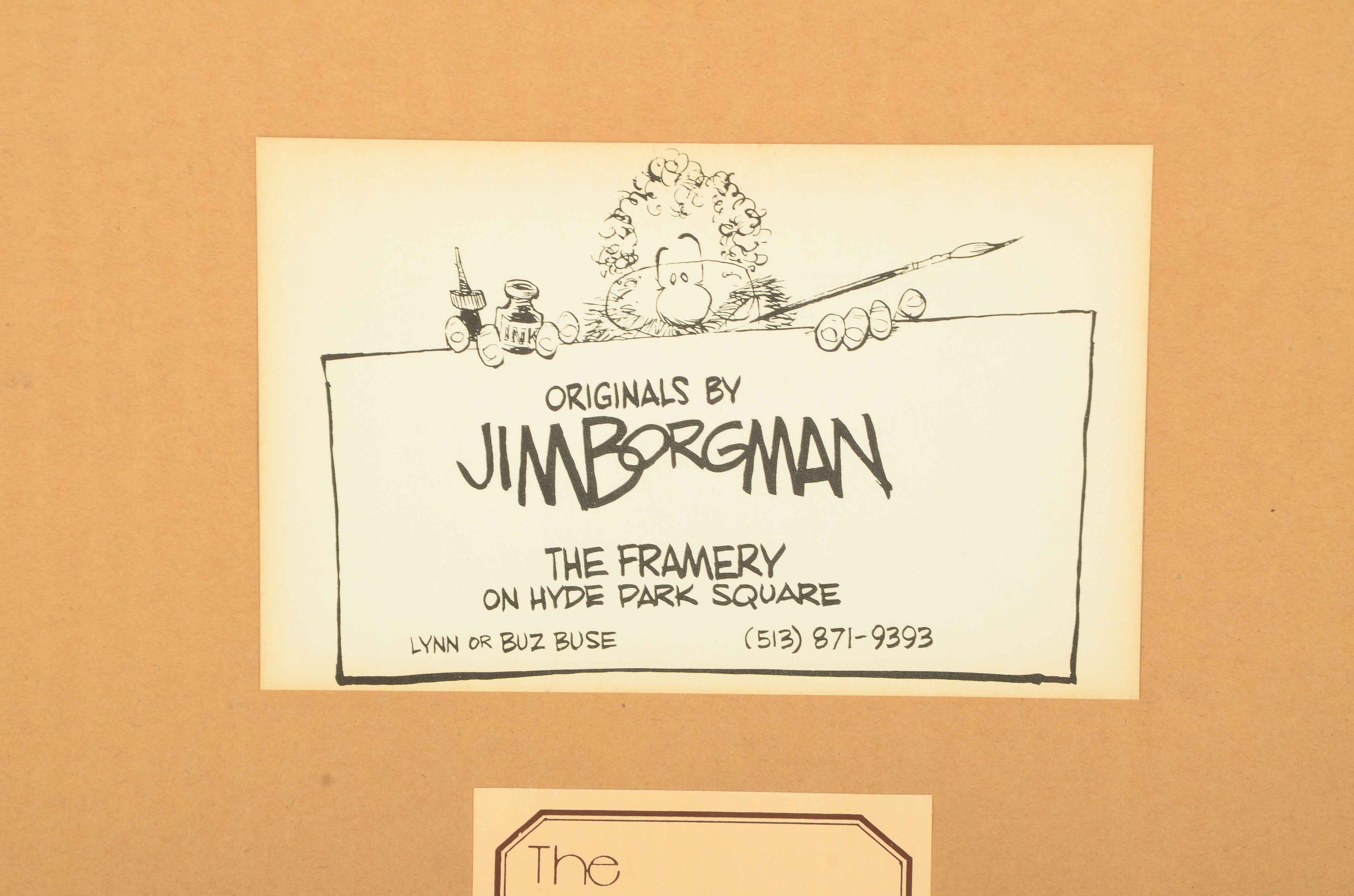 1985 Jim Borgman's Original Marge Schott and Pete Rose Framed Artwork