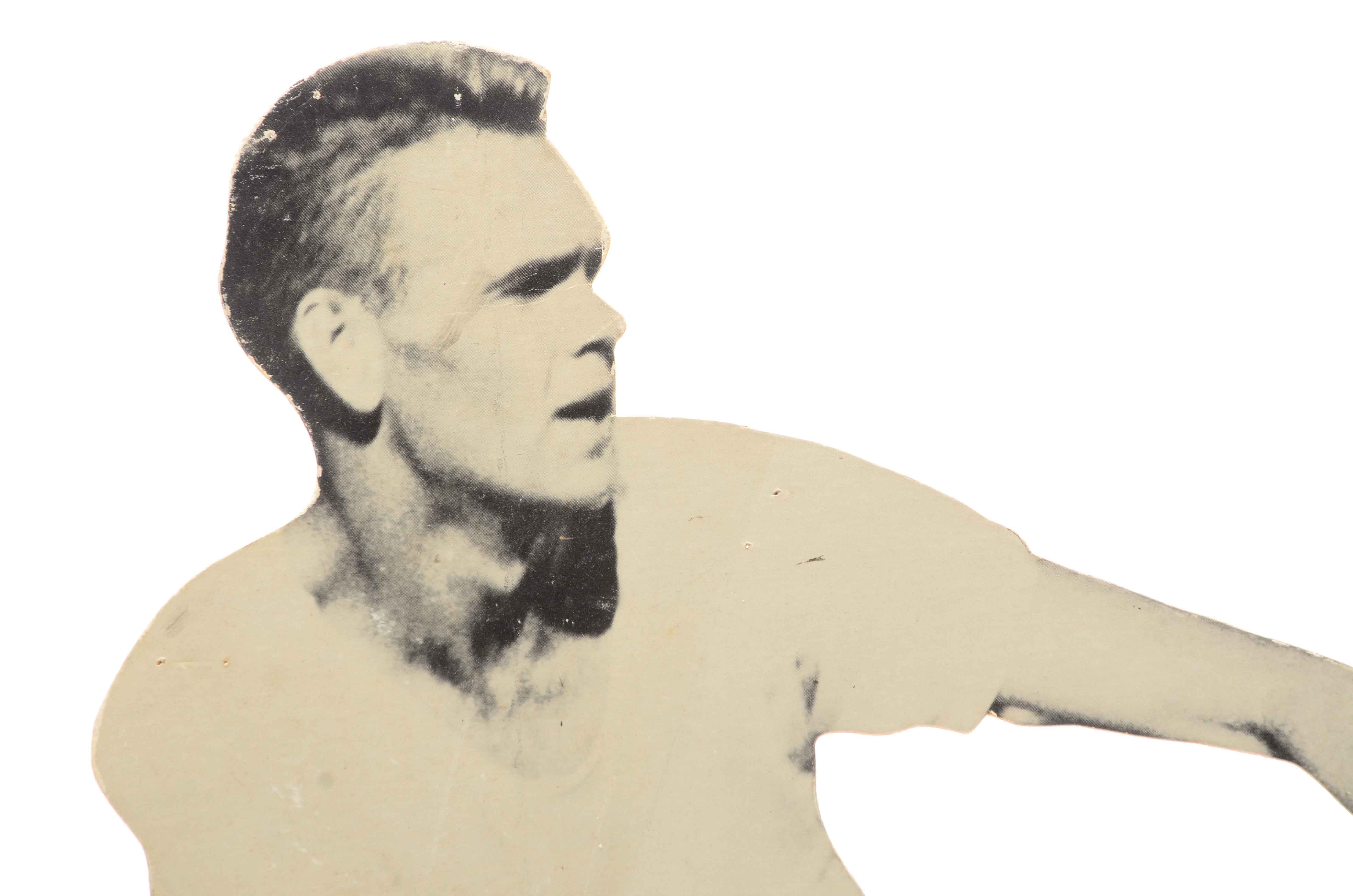 Vintage Jack Kramer Tennis Wilson Diecut Cardboard Advertisement