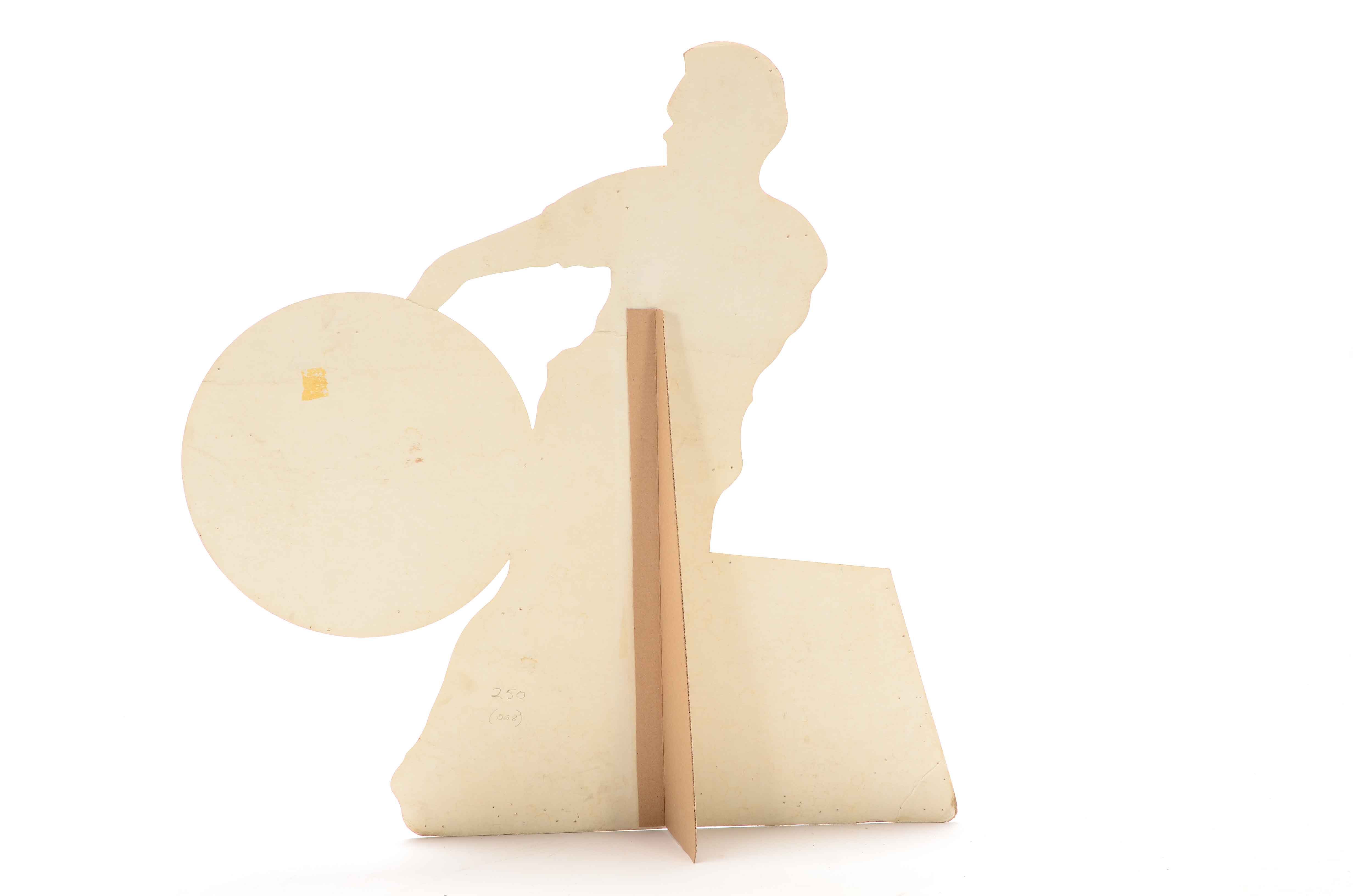 Vintage Jack Kramer Tennis Wilson Diecut Cardboard Advertisement