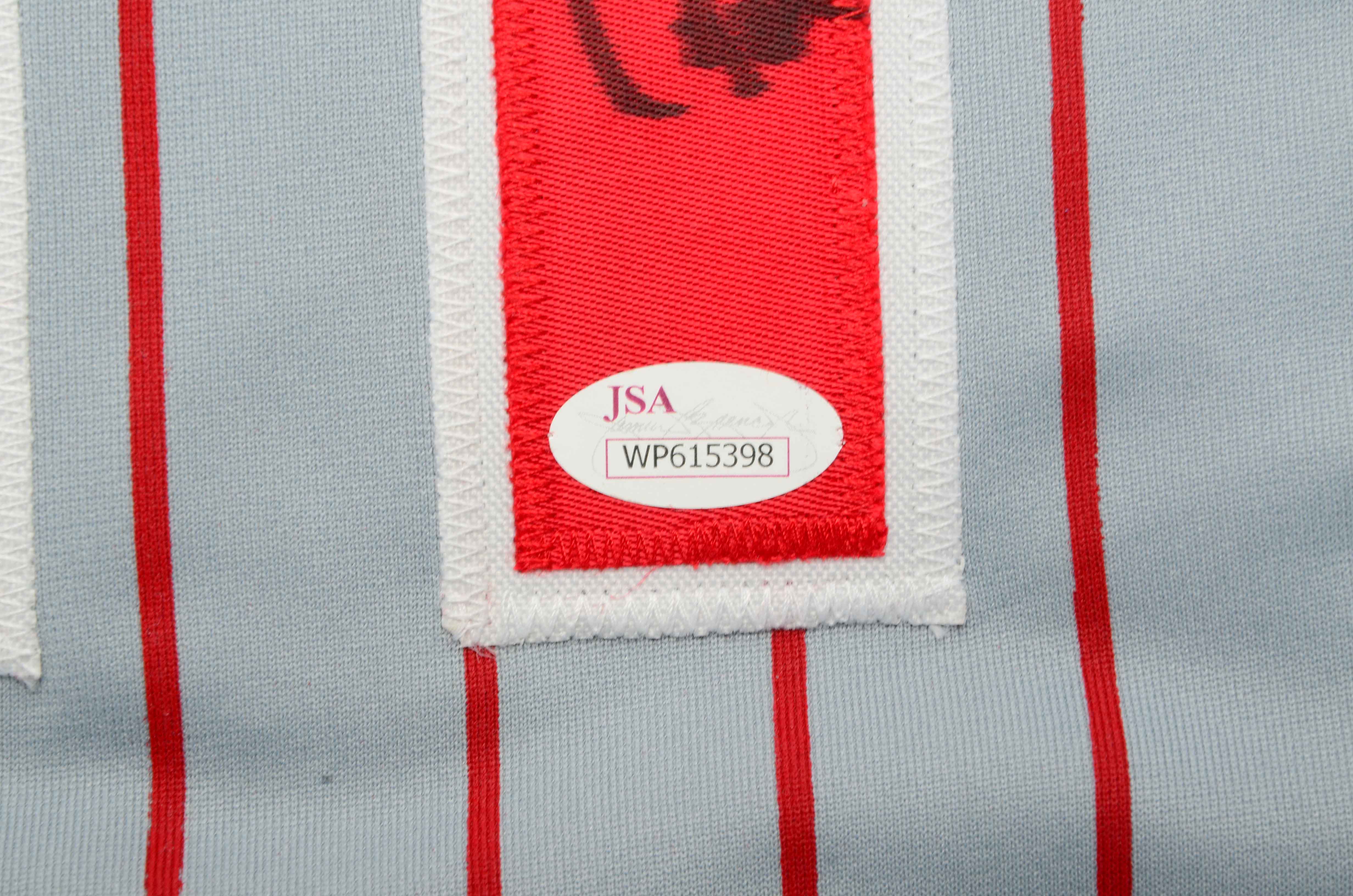 Barry Larkin Signed Jersey JSA COA