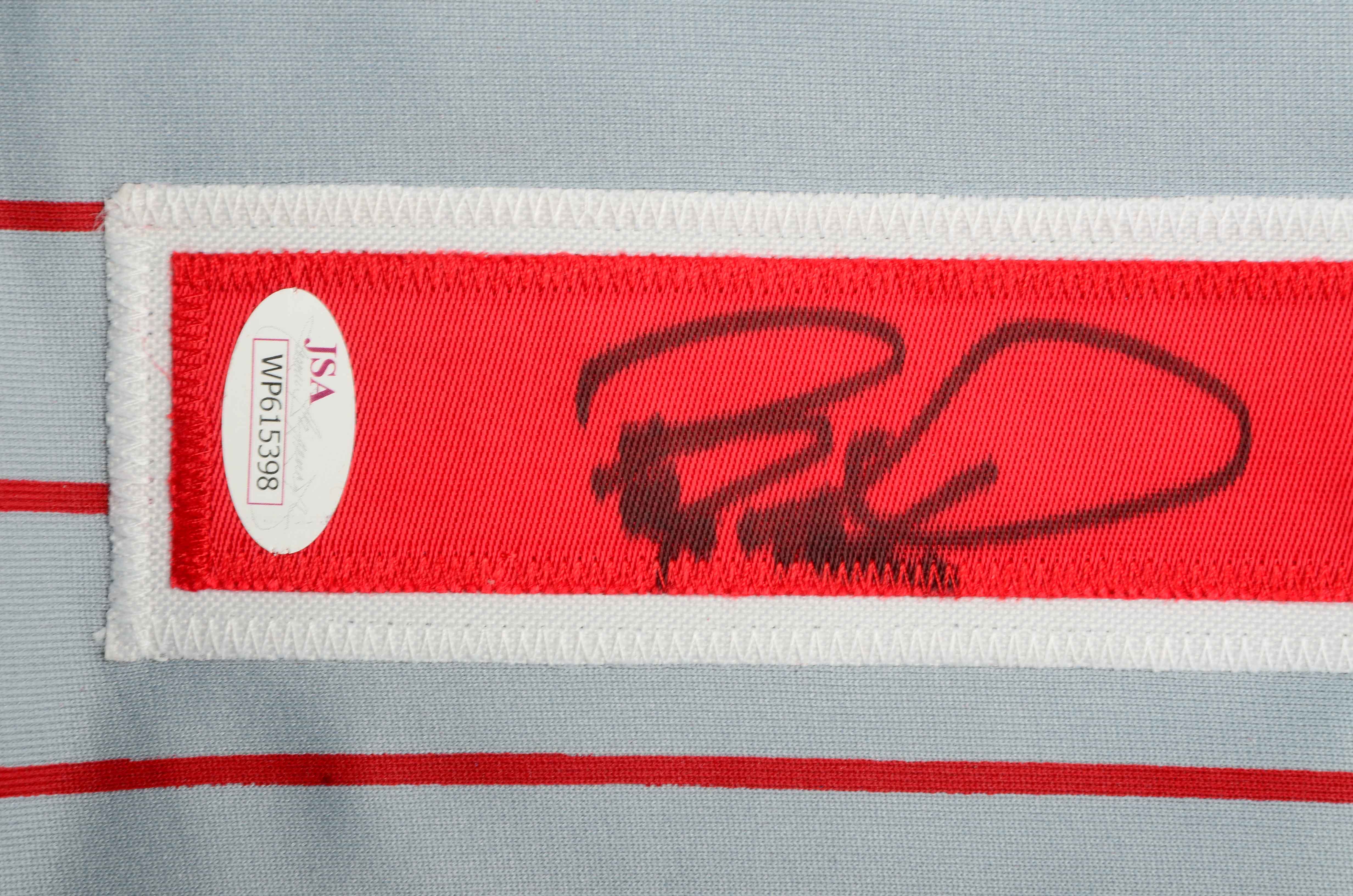 Barry Larkin Signed Jersey JSA COA