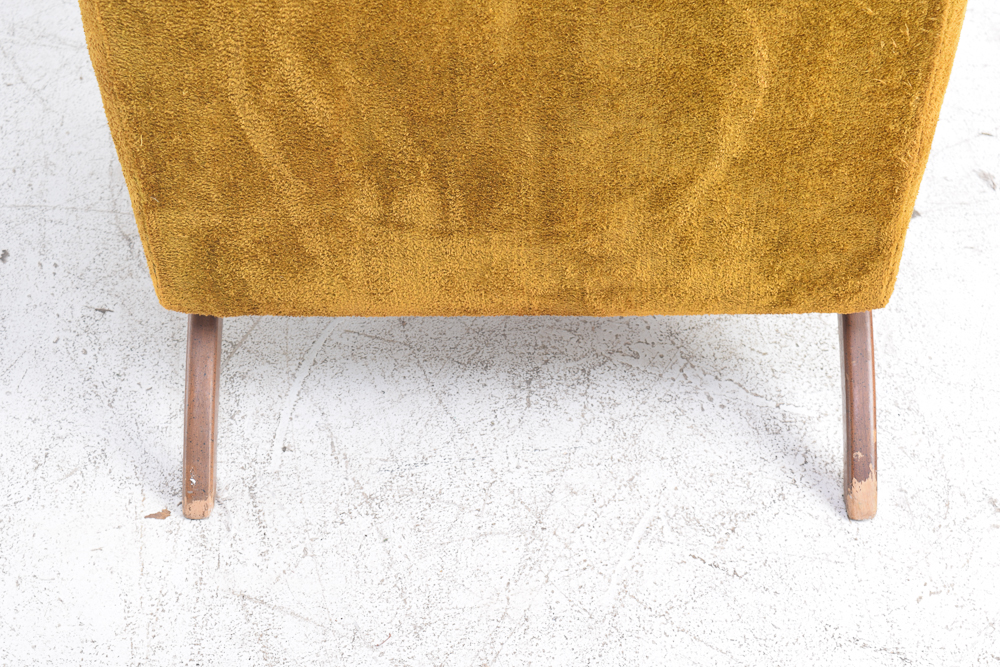 Mid Century Modern Club Chair with Ottoman by Sam Moore