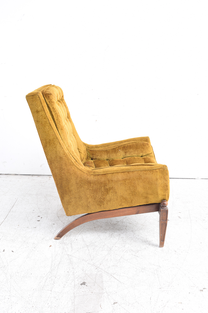 Mid Century Modern Club Chair with Ottoman by Sam Moore