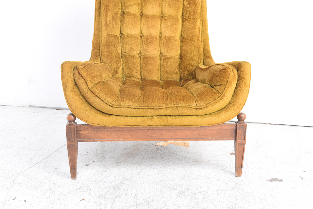 Mid Century Modern Club Chair with Ottoman by Sam Moore