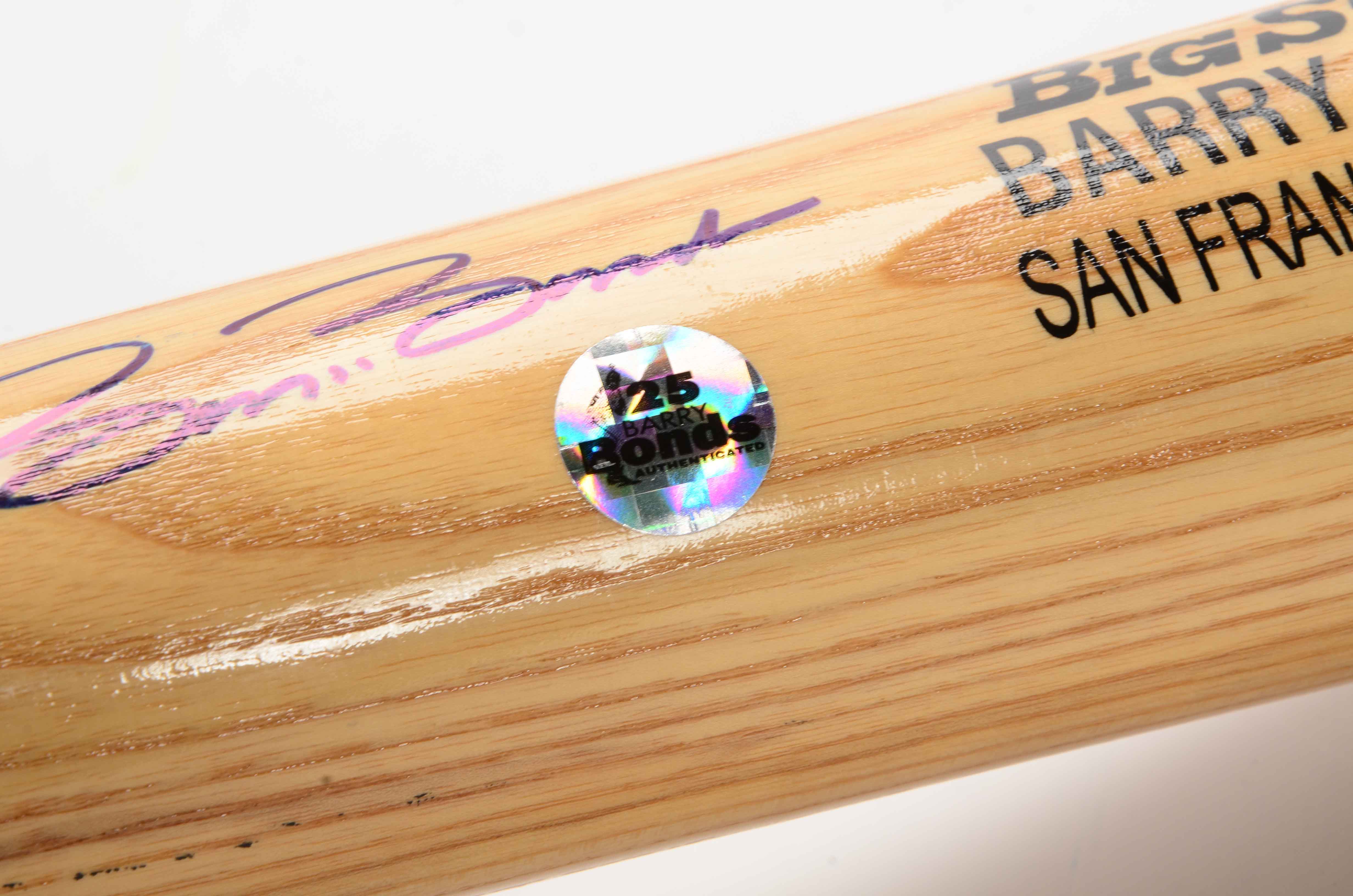 Barry Bonds Signed Bat  COA