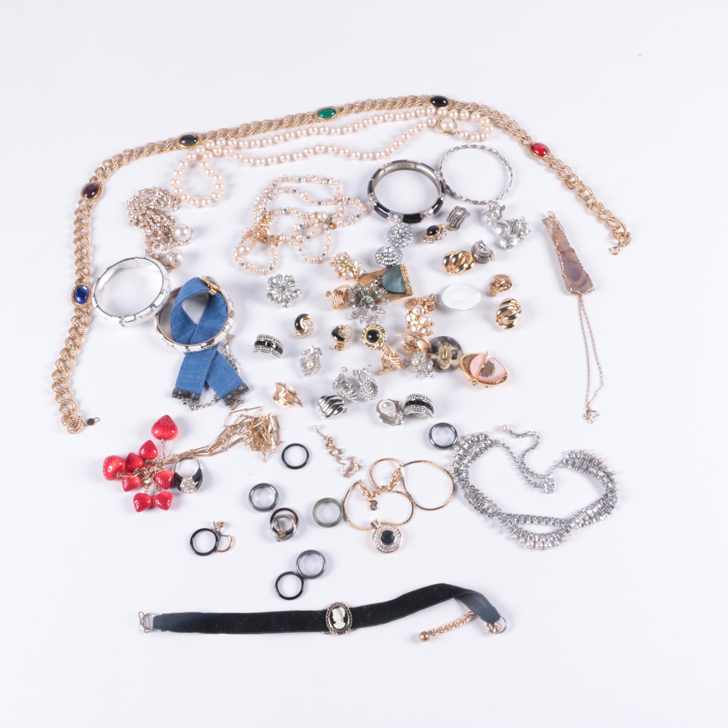 Vintage Haute Couture Costume Jewelry Featuring Christian Dior and Les Bernard