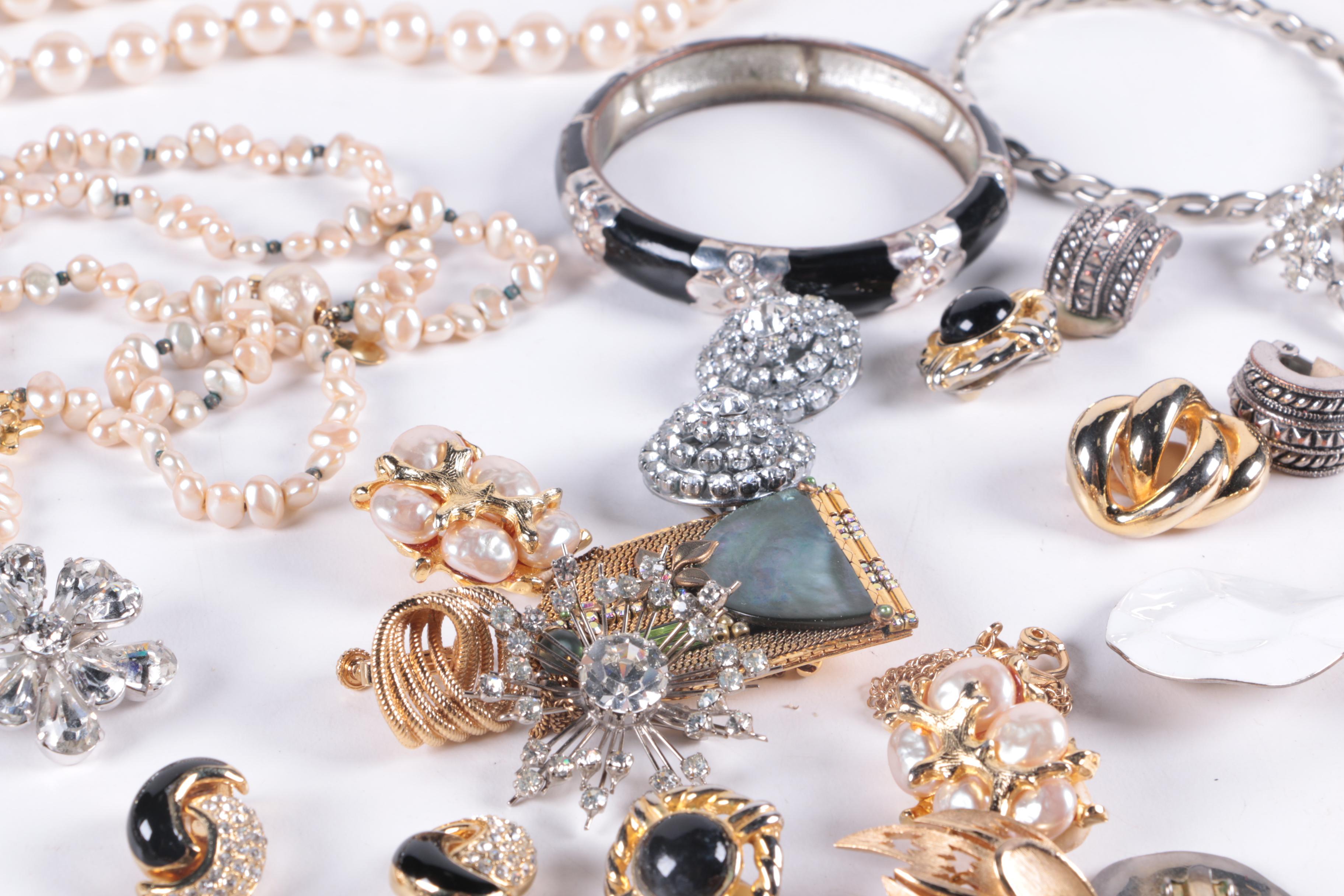 Vintage Haute Couture Costume Jewelry Featuring Christian Dior and Les Bernard