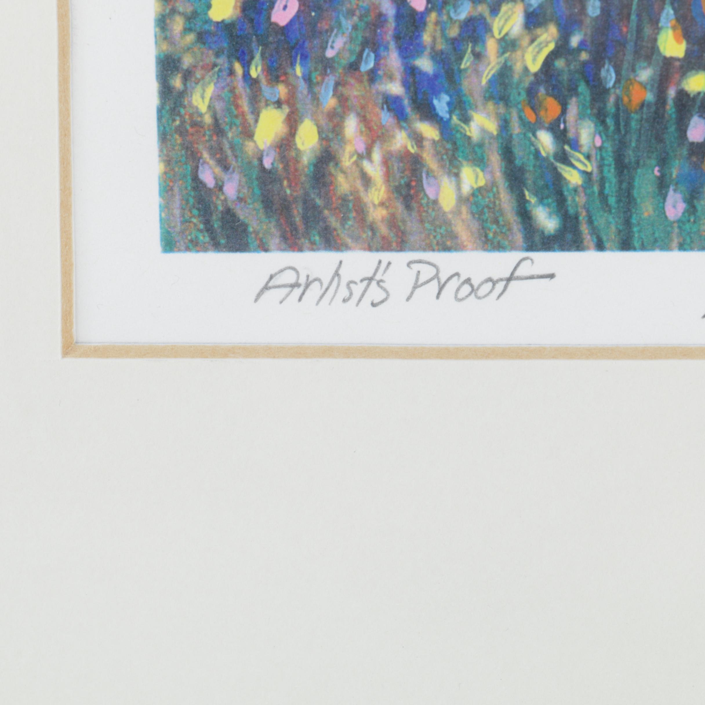 Valerie Graves Reproduction Print "Flower Fields - Taos Valley II"