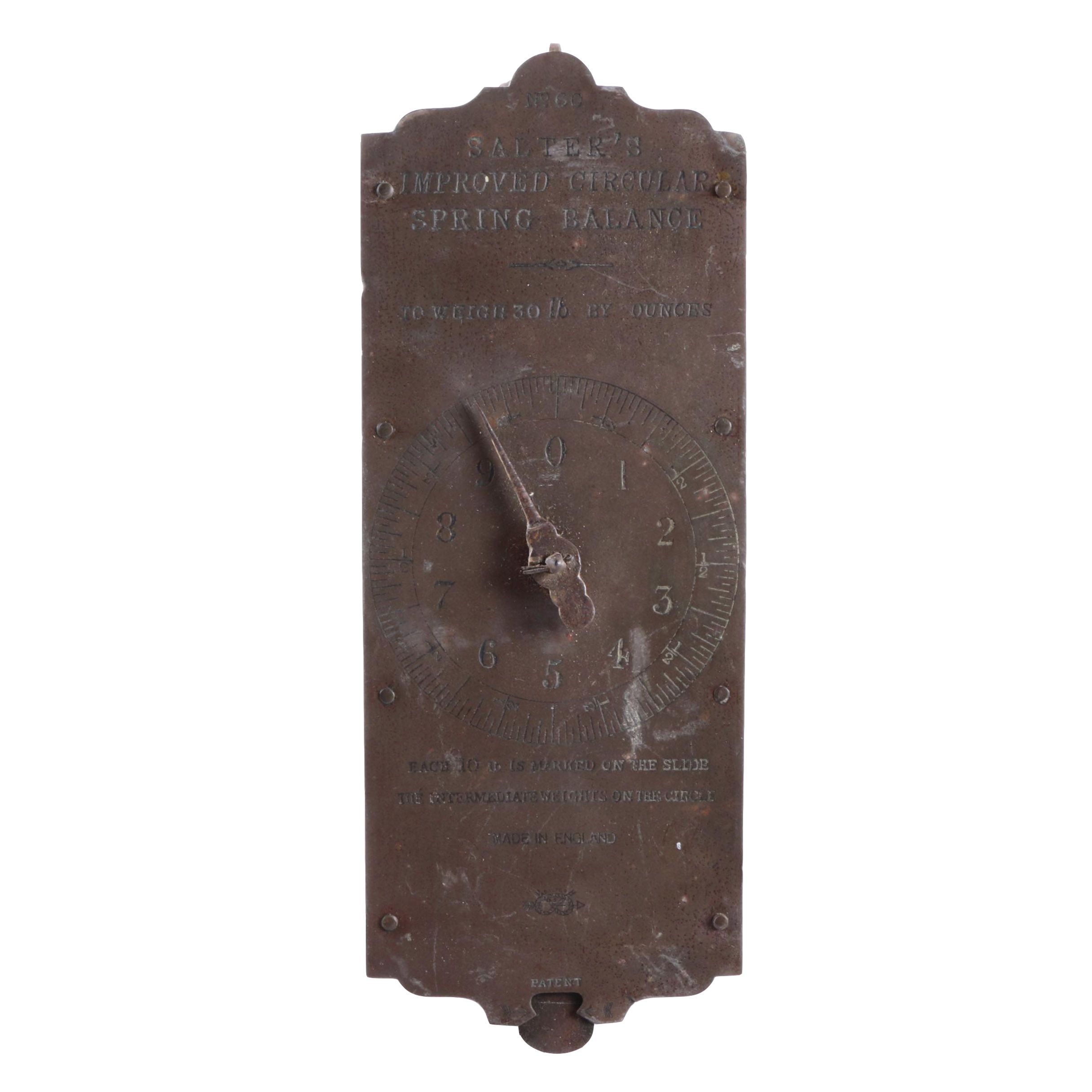 Vintage "Salters" Improved Circular Spring Balance Scale