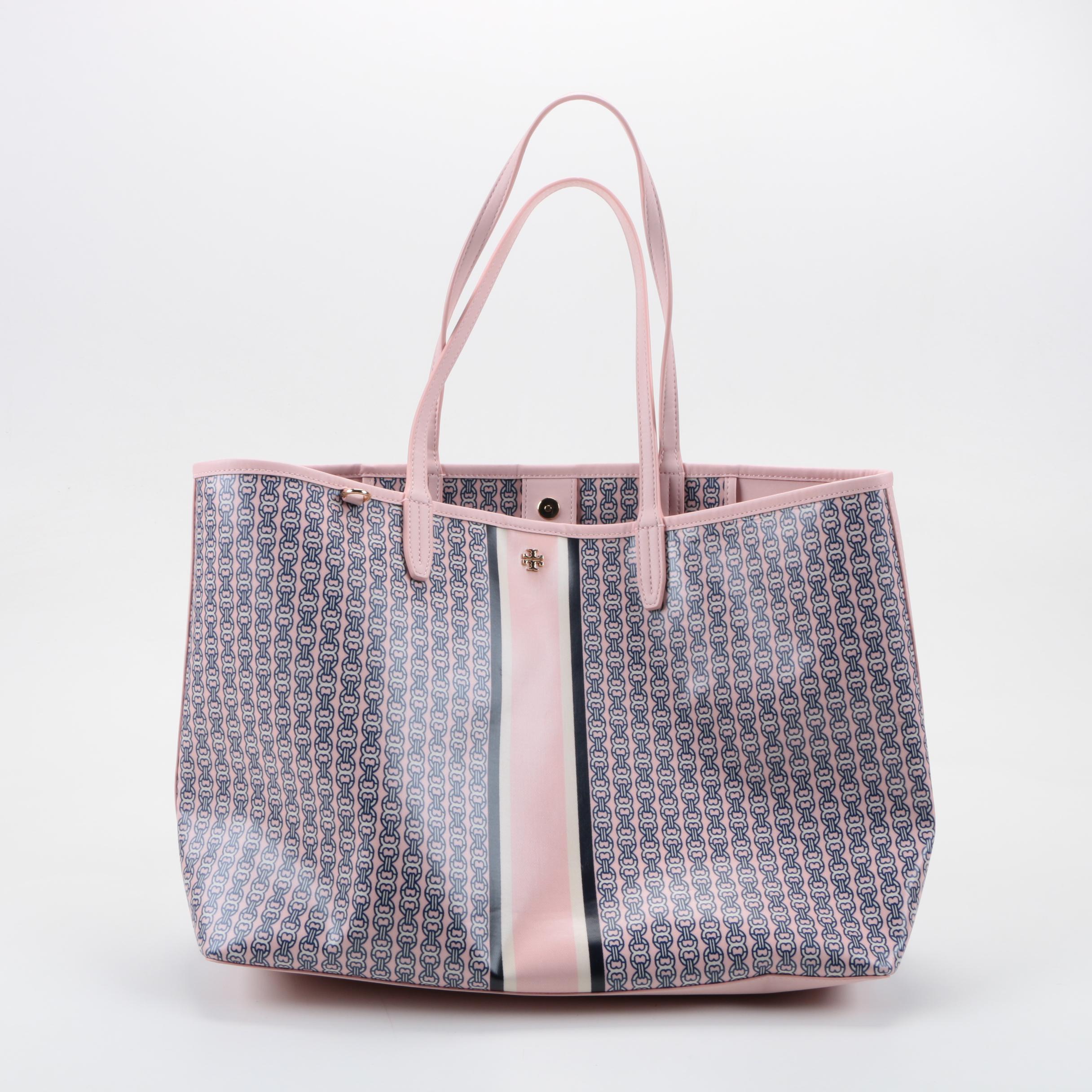 Tory Burch Coated Canvas Horse Bit Tote