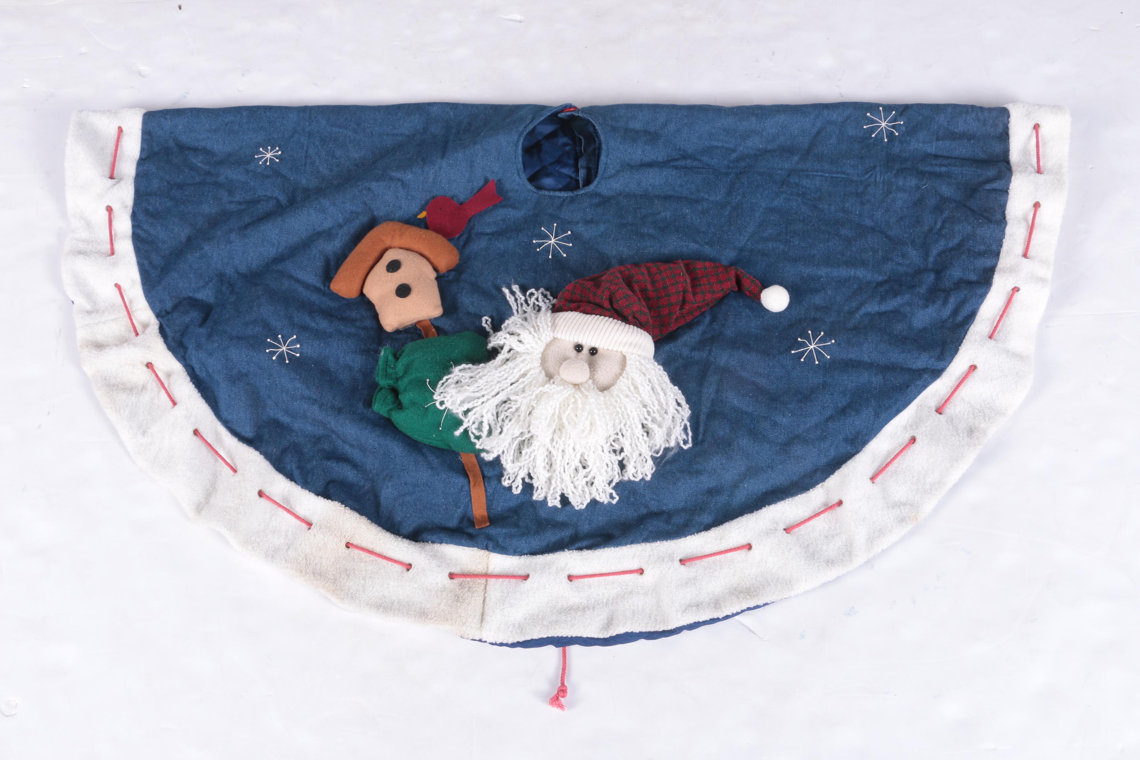 Christmas Table Linens, Stockings, and Tree Skirt