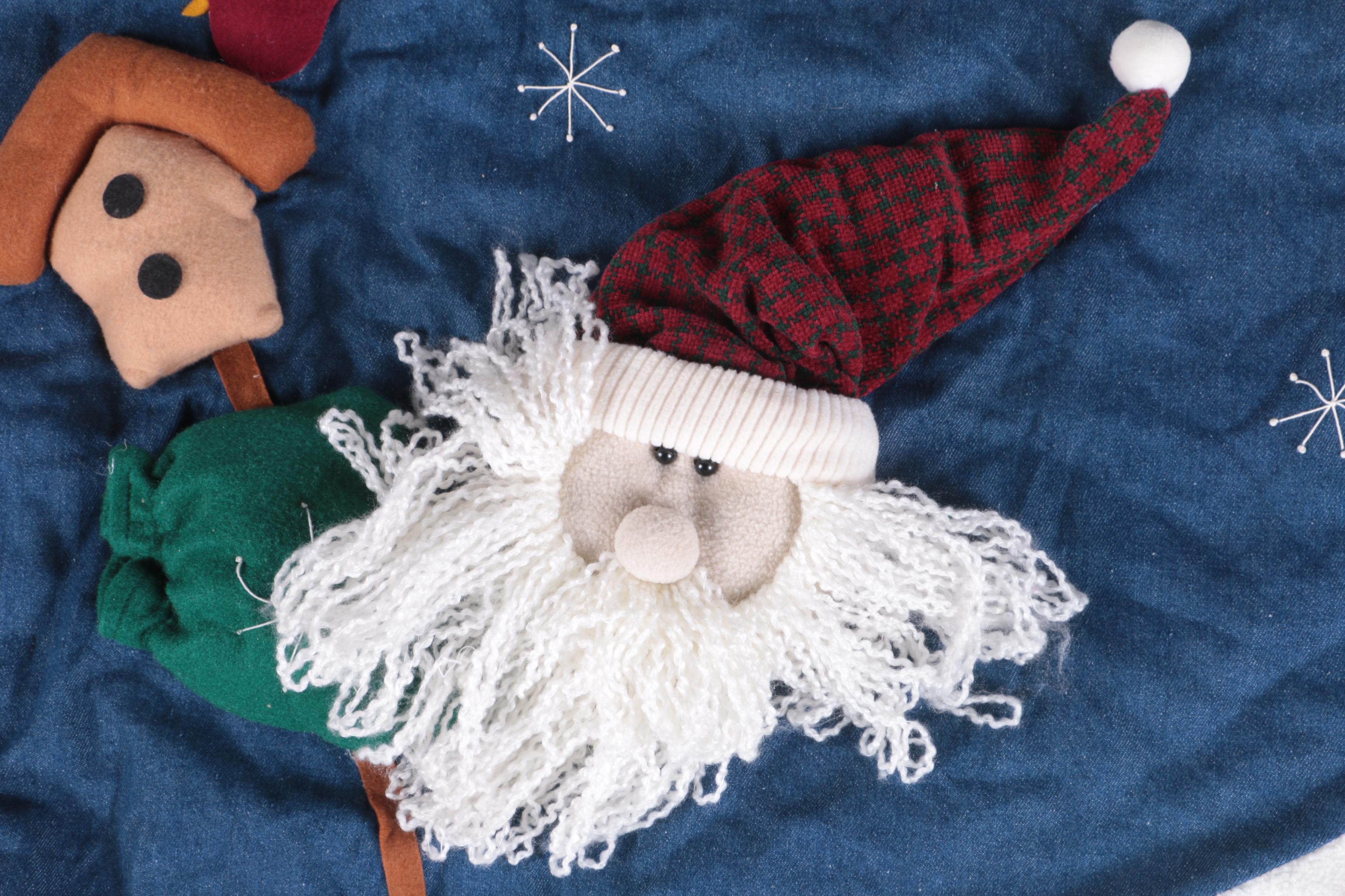 Christmas Table Linens, Stockings, and Tree Skirt