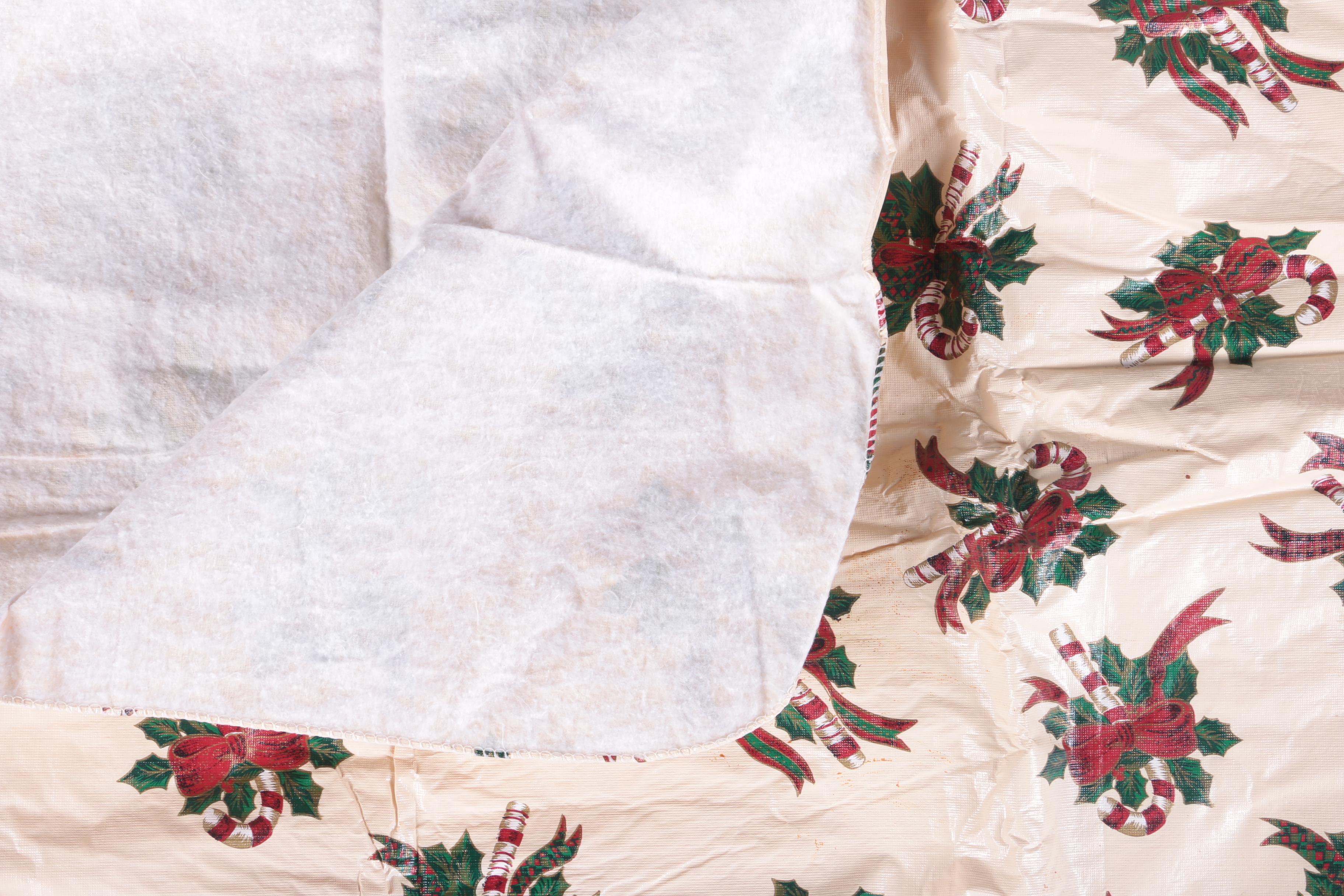 Christmas Table Linens, Stockings, and Tree Skirt