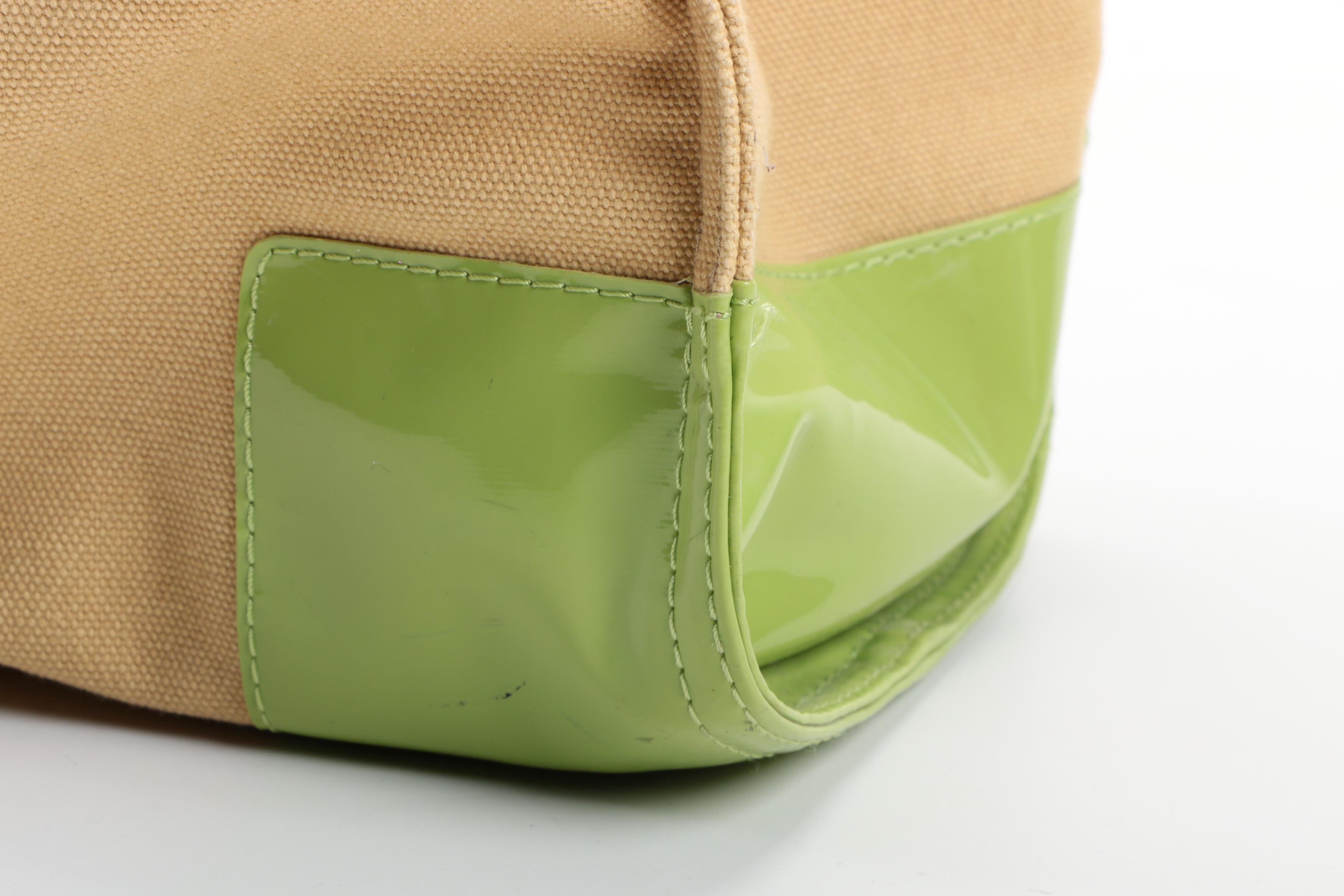 Tory Burch Canvas and Vinyl Tote Bag