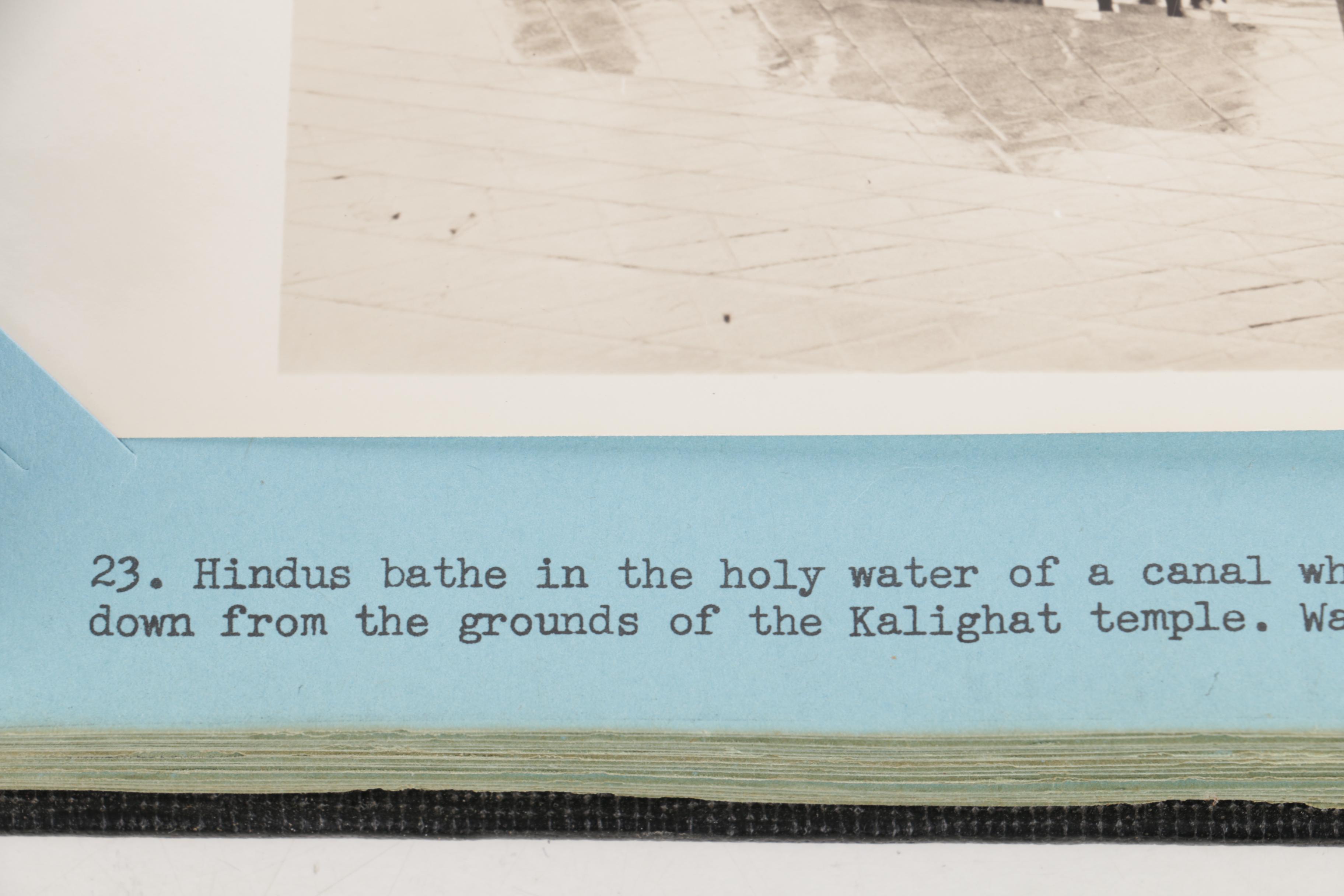 Album of Vintage Photographs of India and Postcard Collections