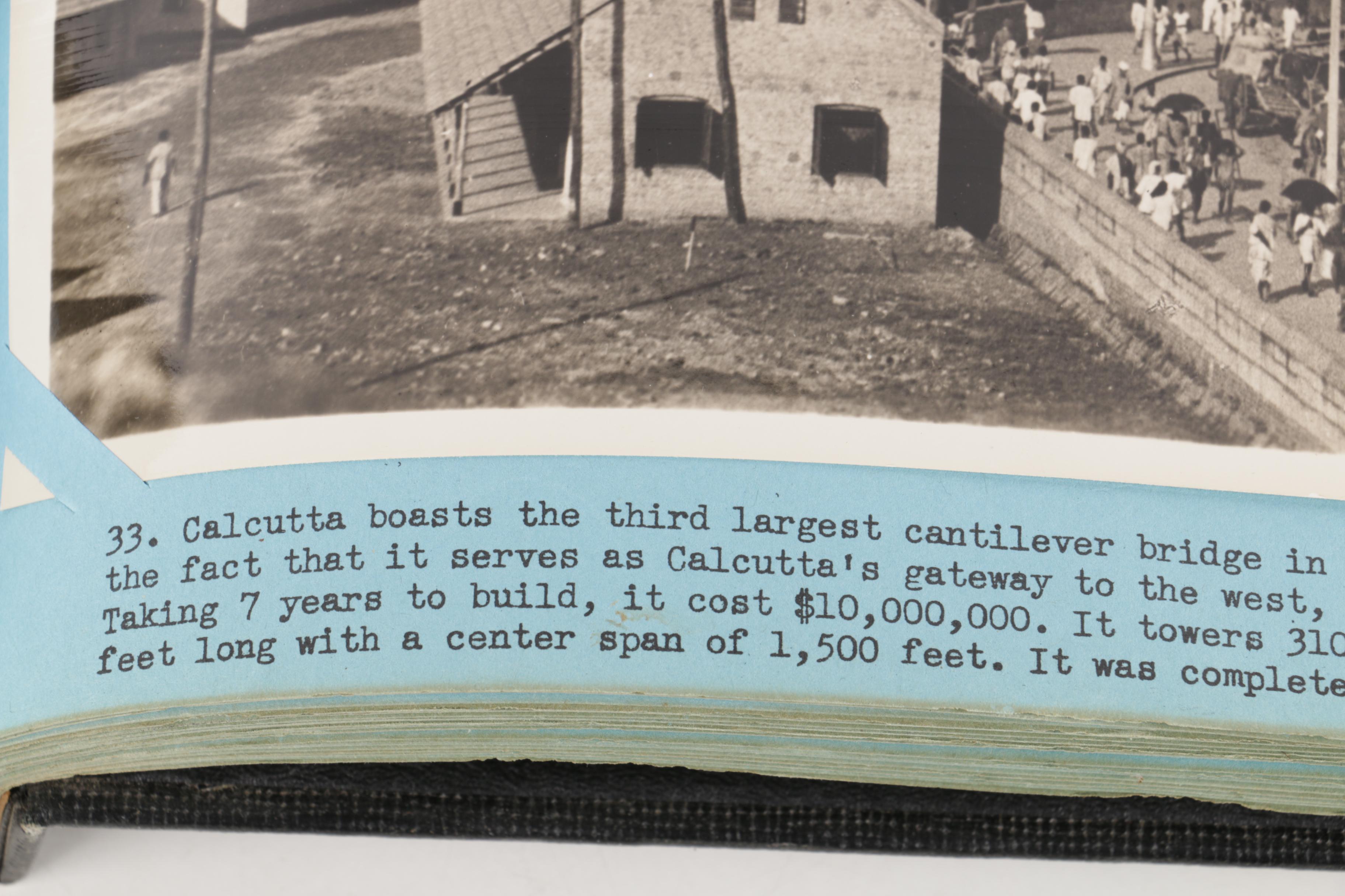 Album of Vintage Photographs of India and Postcard Collections