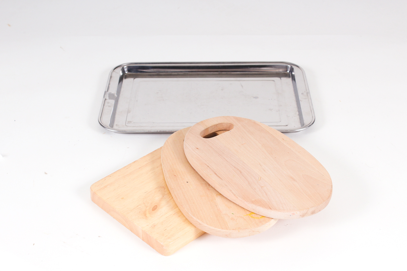 Miniature Cooking Pretend Play Station with Pretend Play Food