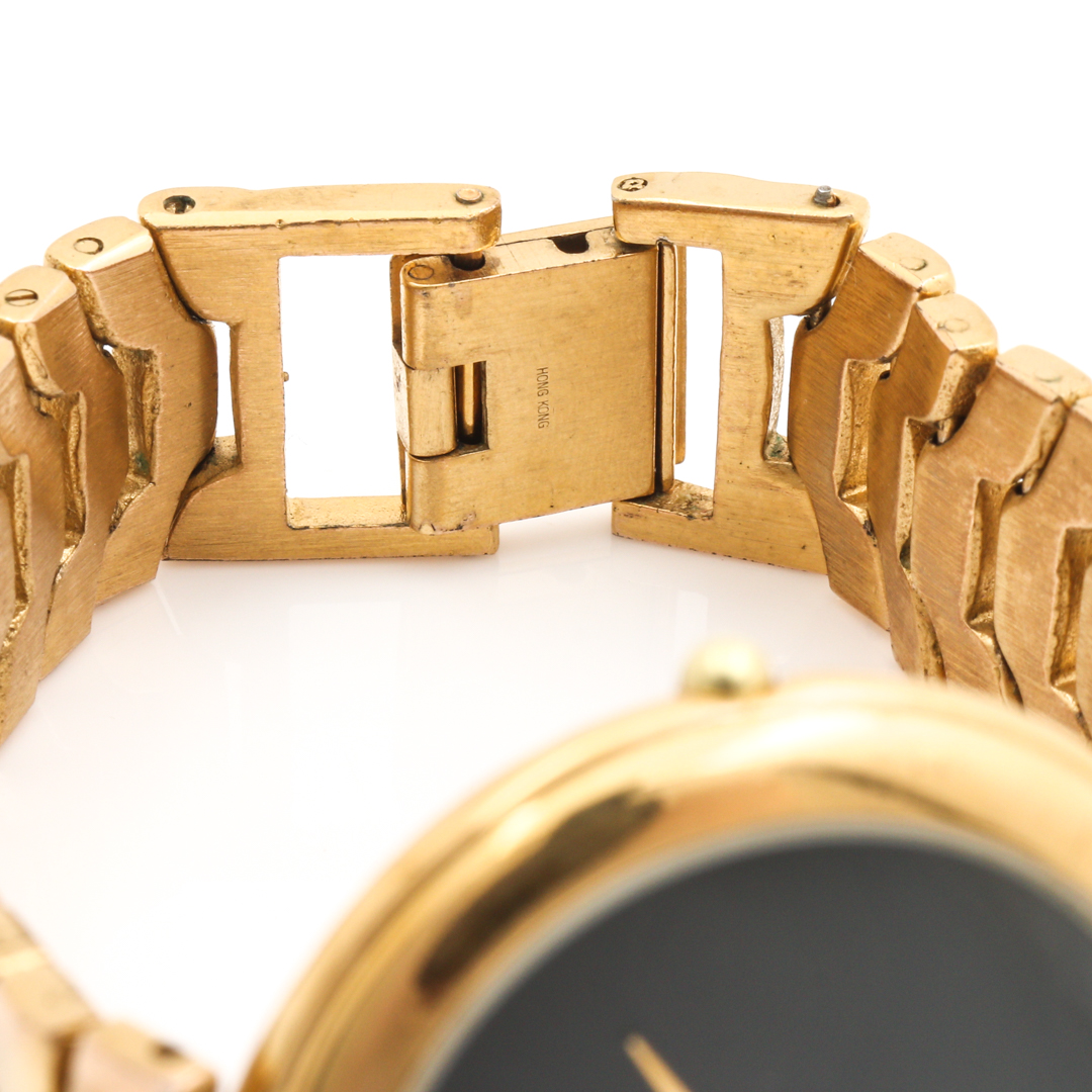 Gruen Quartz Gold Tone Diamond Watch