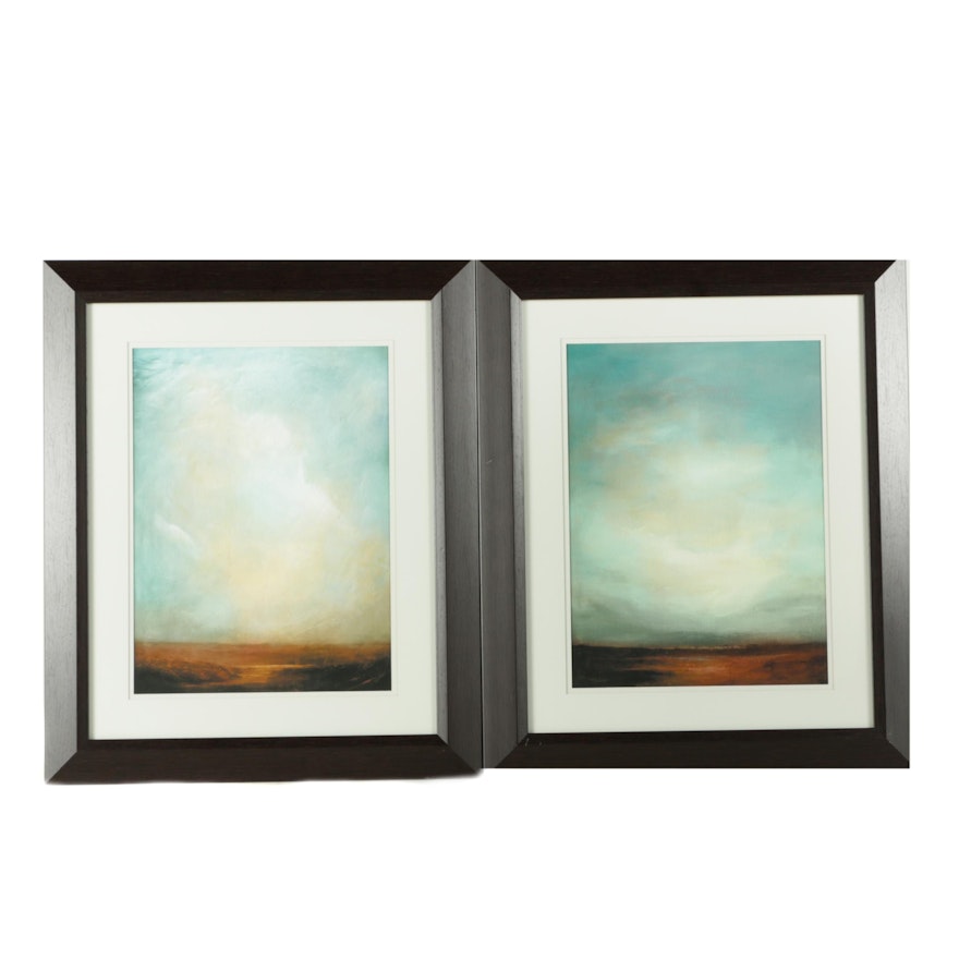 Reproduction Prints on Paper "The High Road" and "Mist"