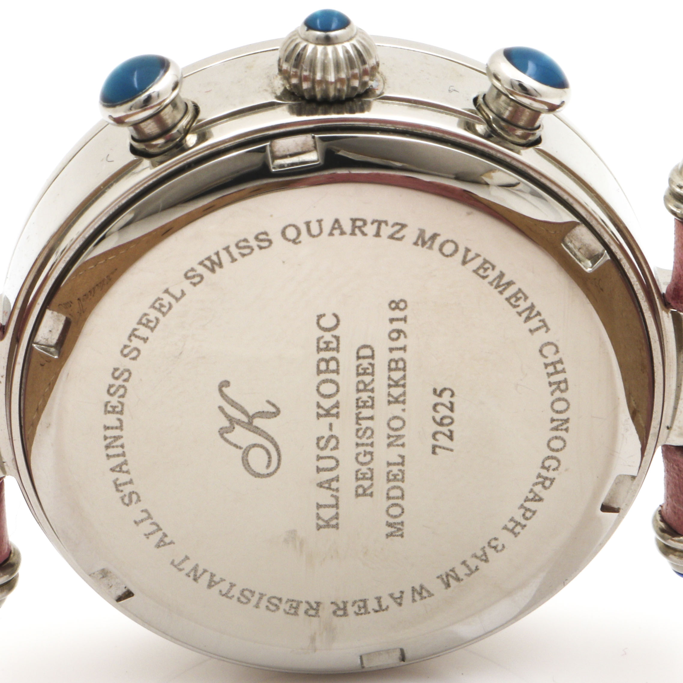 Klaus Kobec Stainless Steel and Diamond Watch