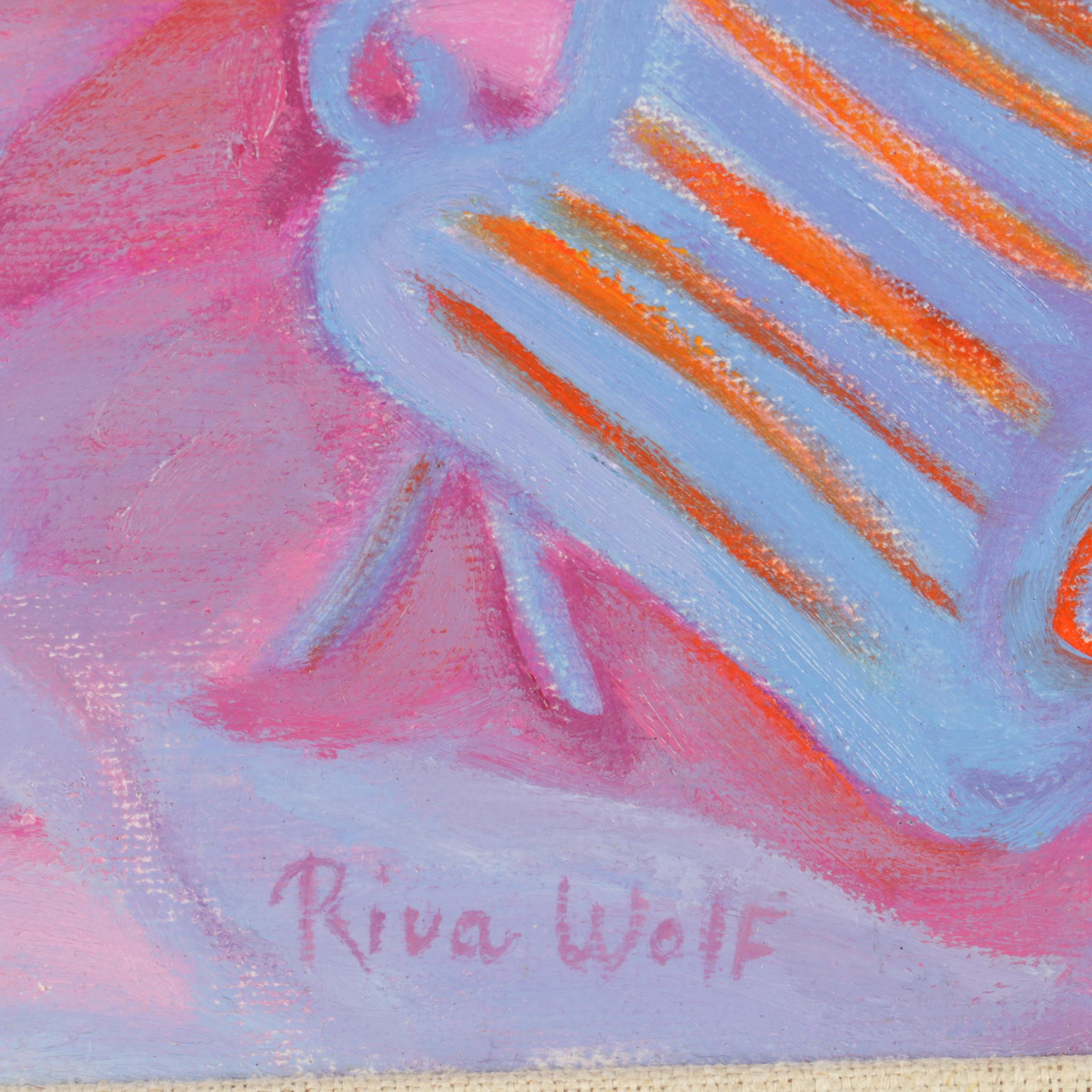 Riva Wolf Oil on Canvas Painting "Streets of Taos"