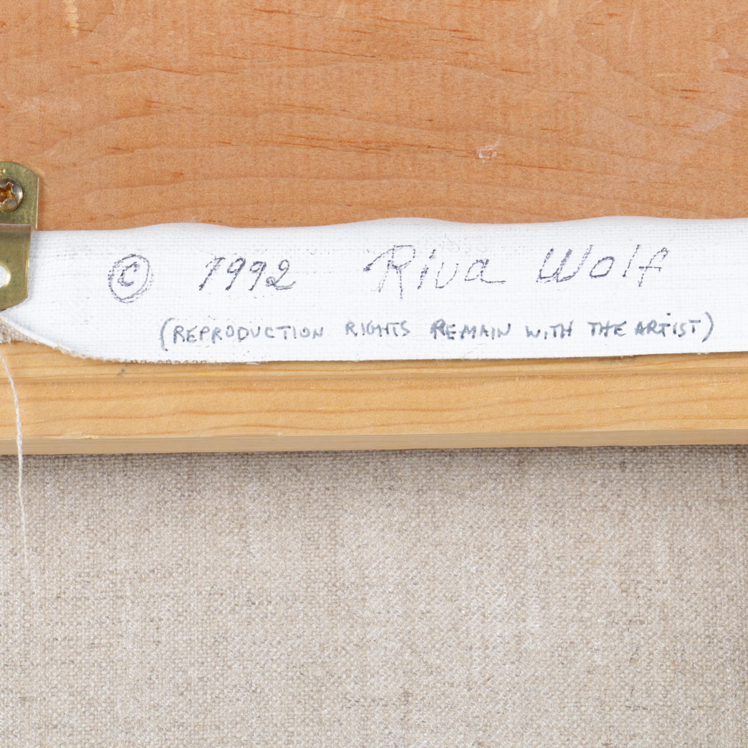 Riva Wolf Oil on Canvas Painting "Streets of Taos"