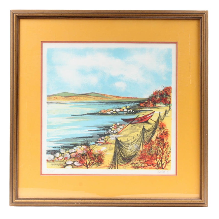 Kostia B. Limited Edition Lithograph "Seaside"