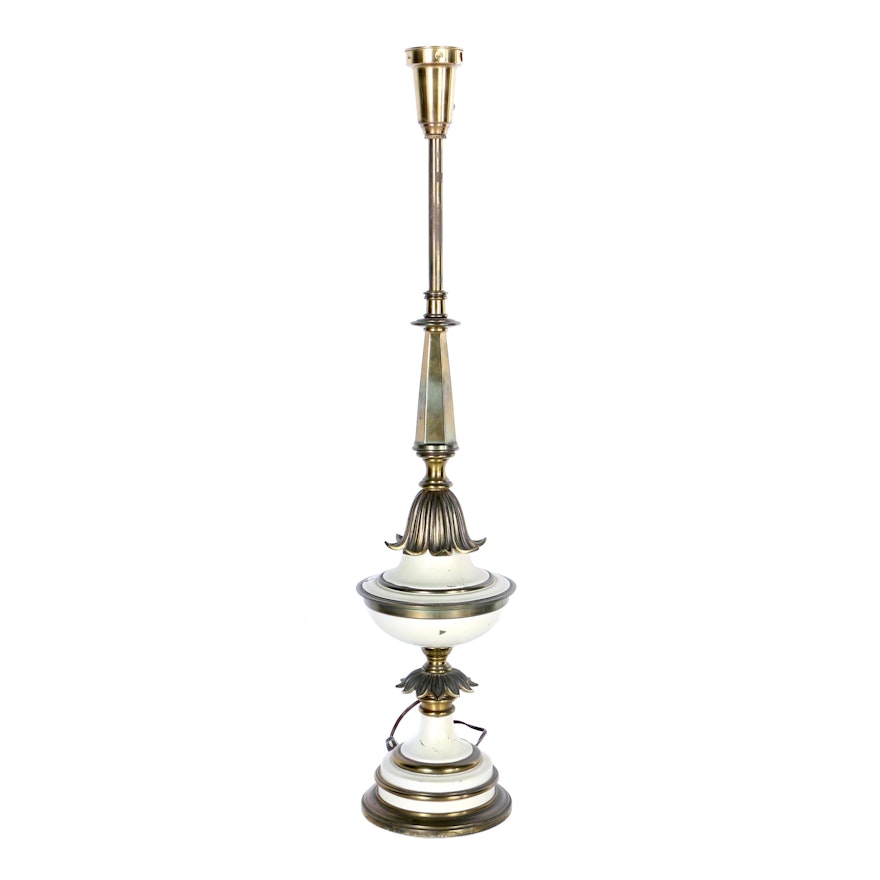 Vintage Torchiere Style Table Lamp