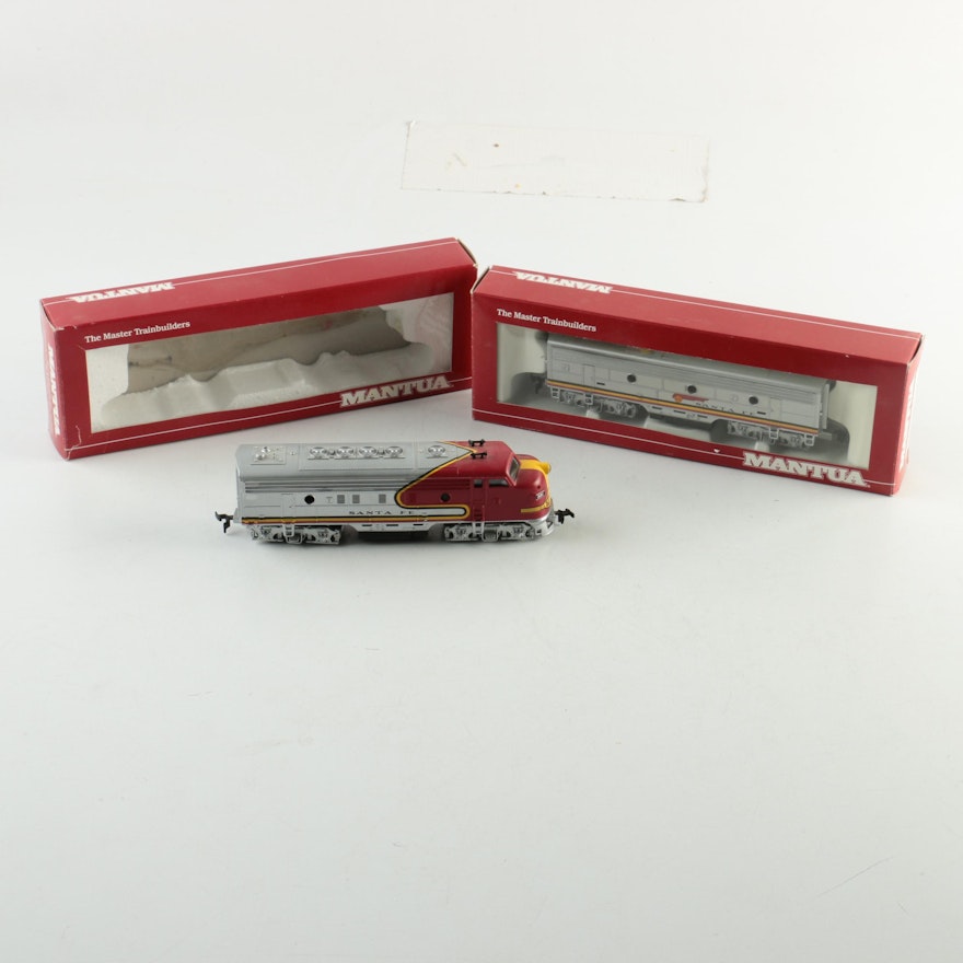 Mantua Santa Fe Diesel Locomotive Set