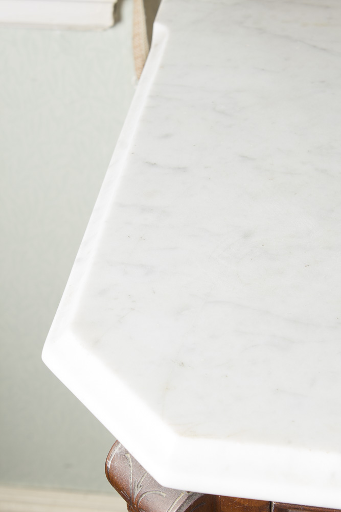 Antique Victorian Eastlake Style Marble Top Dresser with Mirror