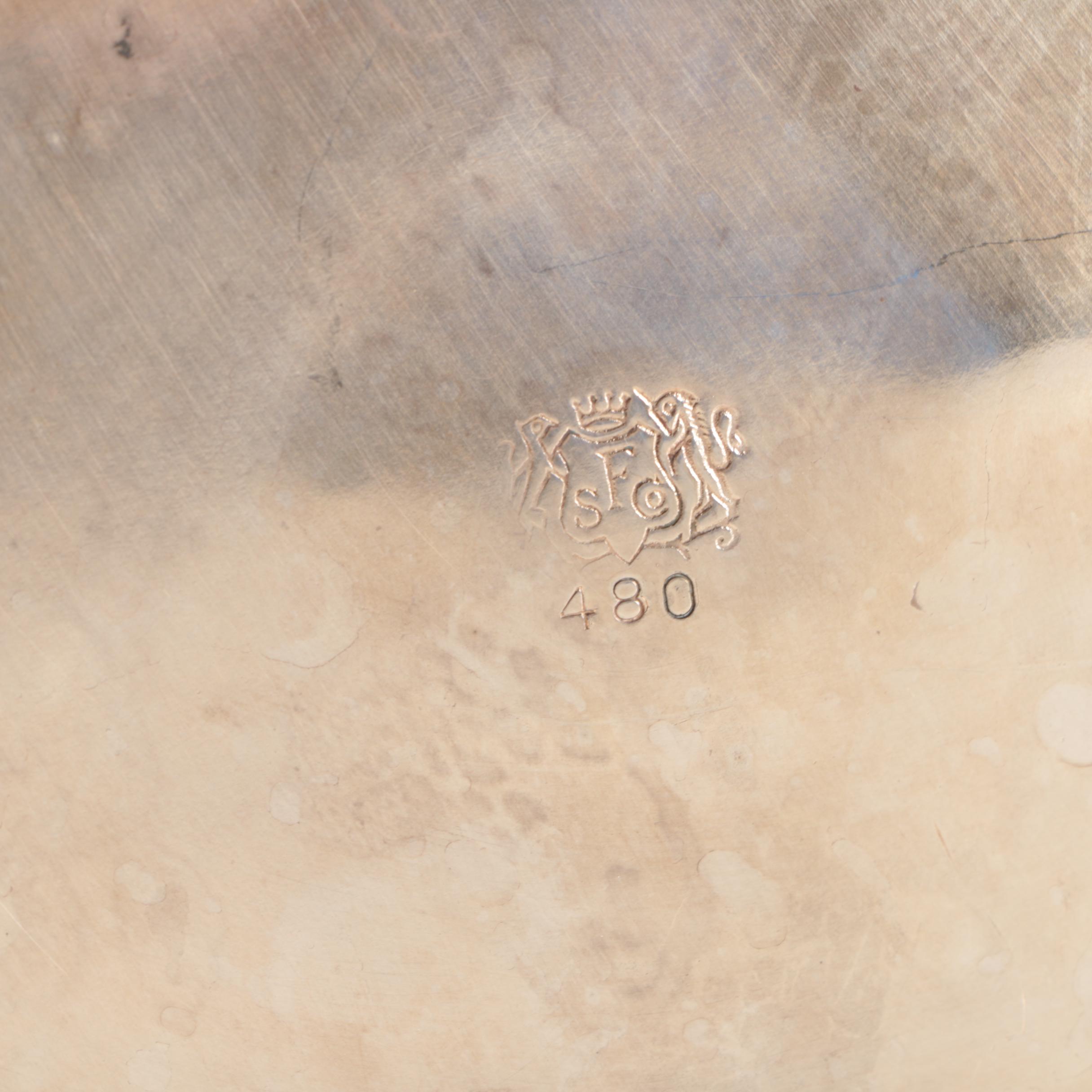 Friedman Silver Company Gadrooned Rim Silver Plate Tray and Assorted Serveware