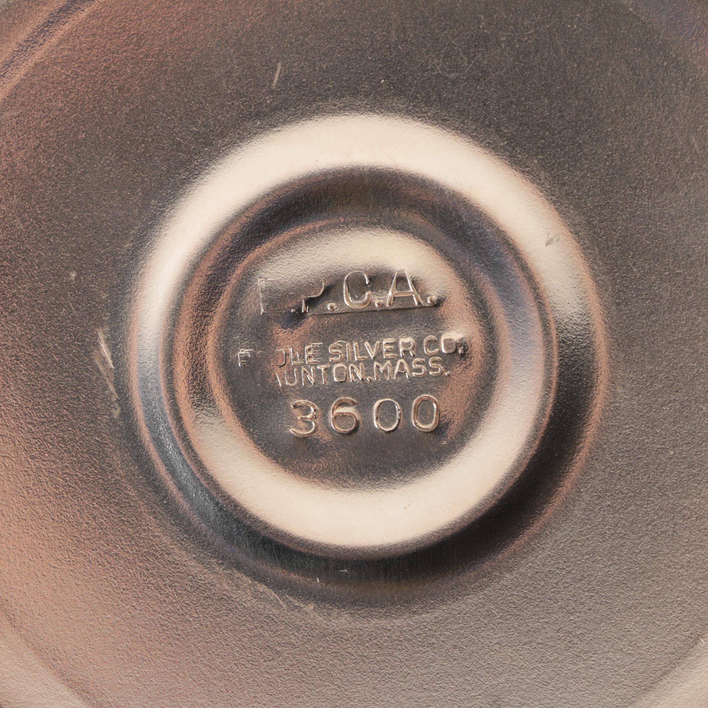 Friedman Silver Company Gadrooned Rim Silver Plate Tray and Assorted Serveware