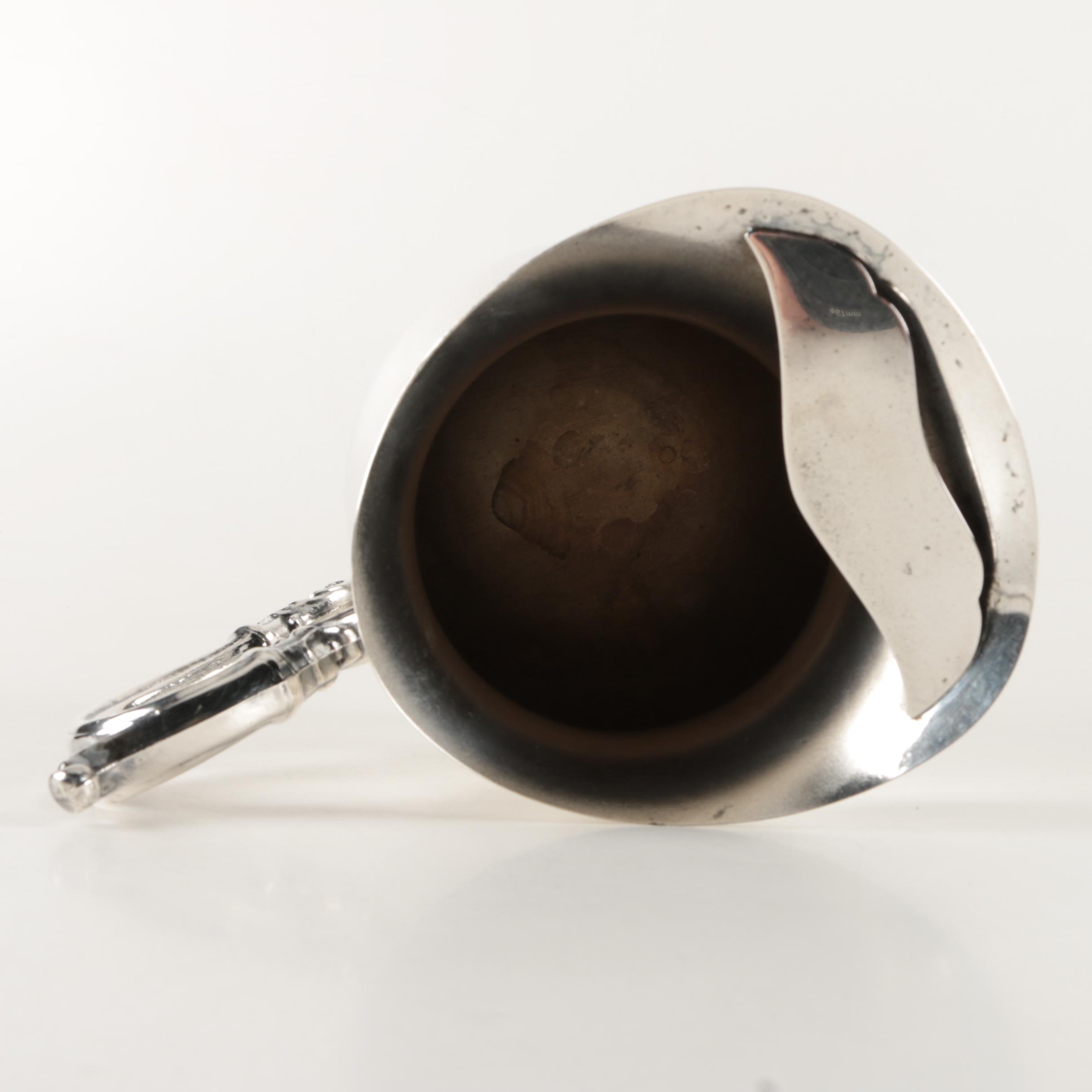 Friedman Silver Company Gadrooned Rim Silver Plate Tray and Assorted Serveware