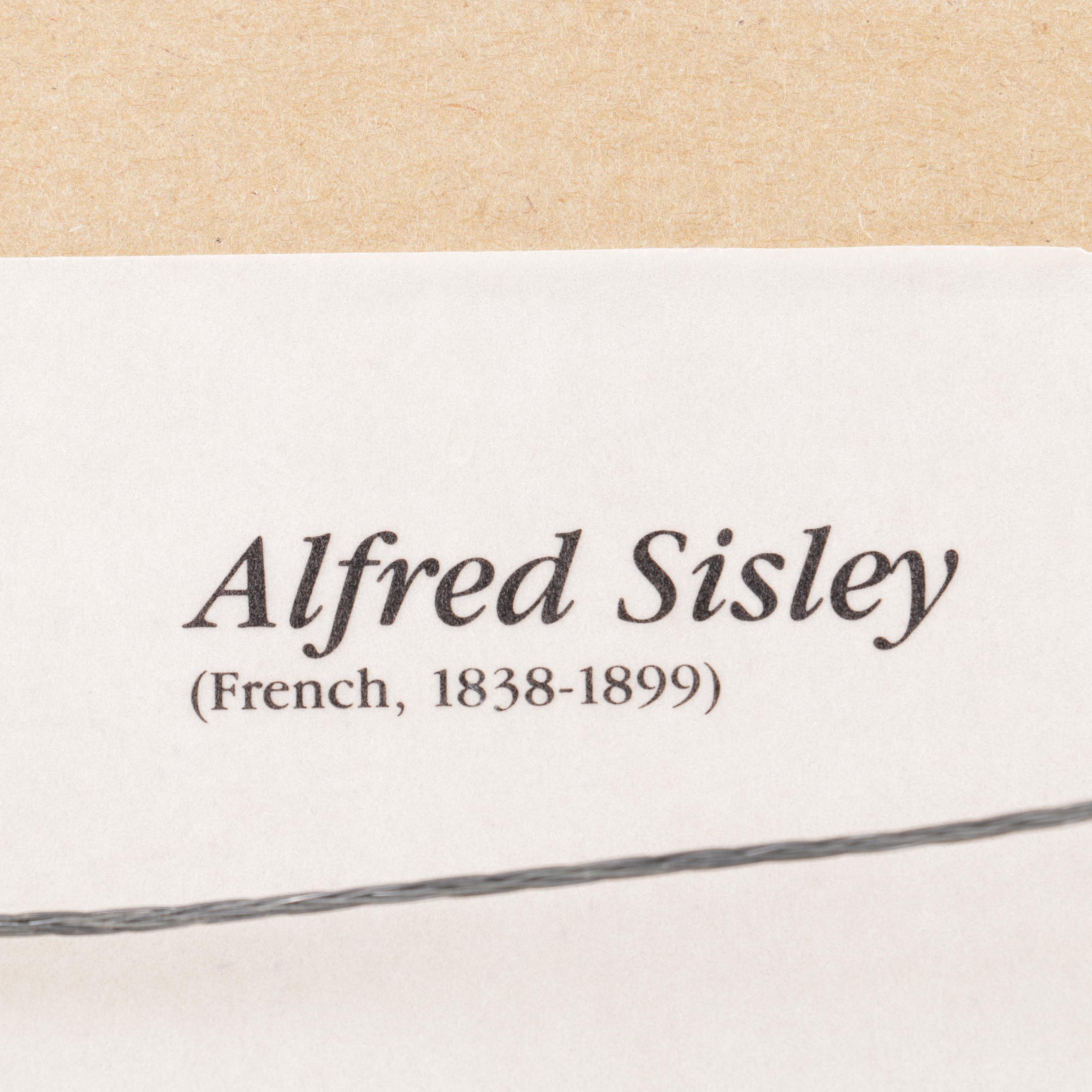 Offset Lithograph Print on Paper After Alfred Sisley's "La Neige á Marly-le-Roi"