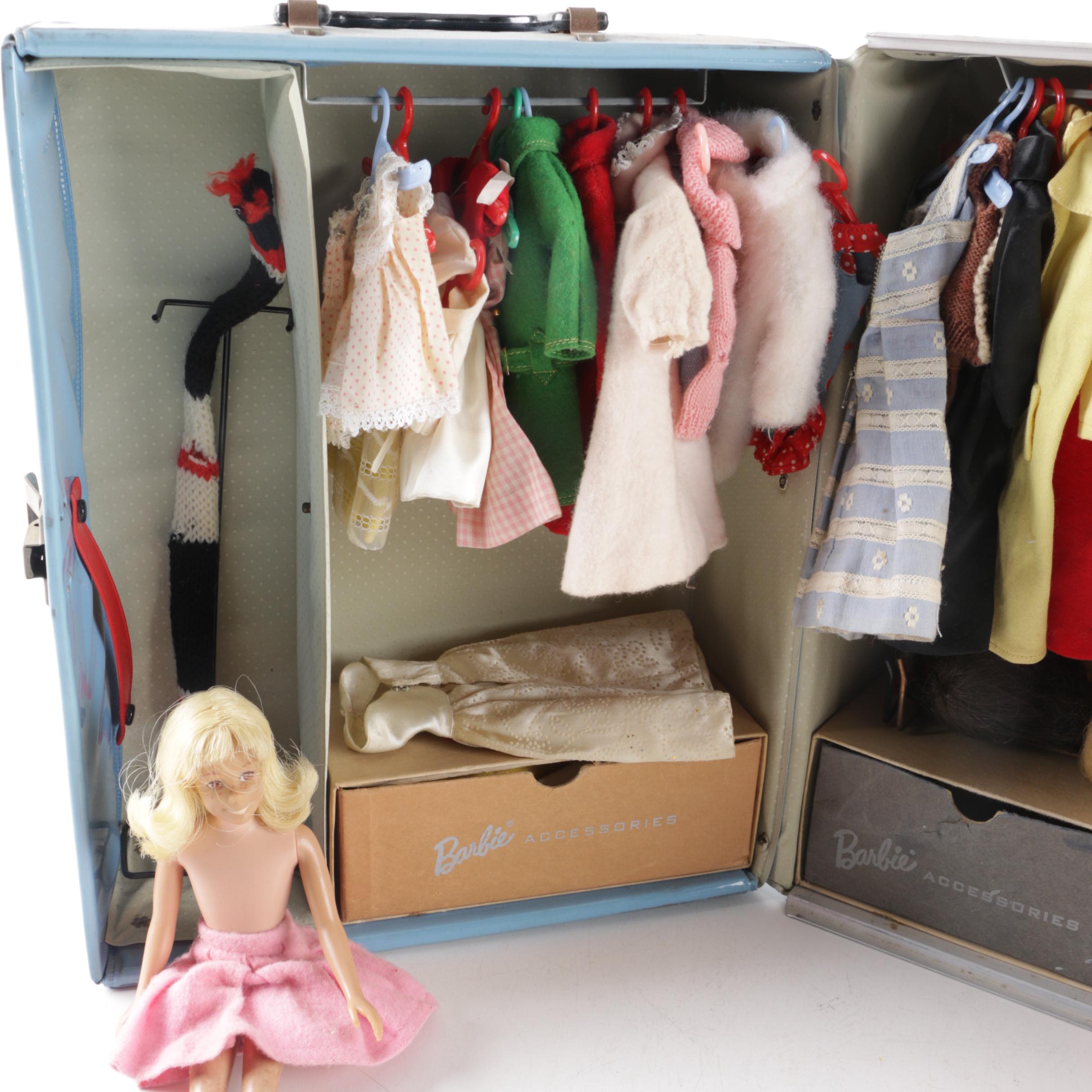 1960s Barbie Dolls with Carrying Case and Accessories